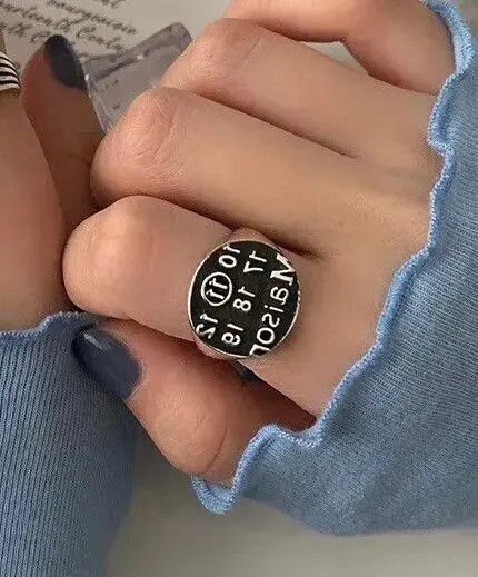 Jewelry Adjustable Number Circular Ring Size ONE SIZE - 2 Thumbnail
