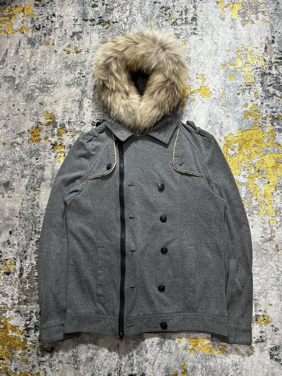 In The Attic ASSYMETRICAL IN THE ATTIC FUR HOODIE JACKET IFSIX LGB STYLE Size US M / EU 48-50 / 2 - 1 Thumbnail