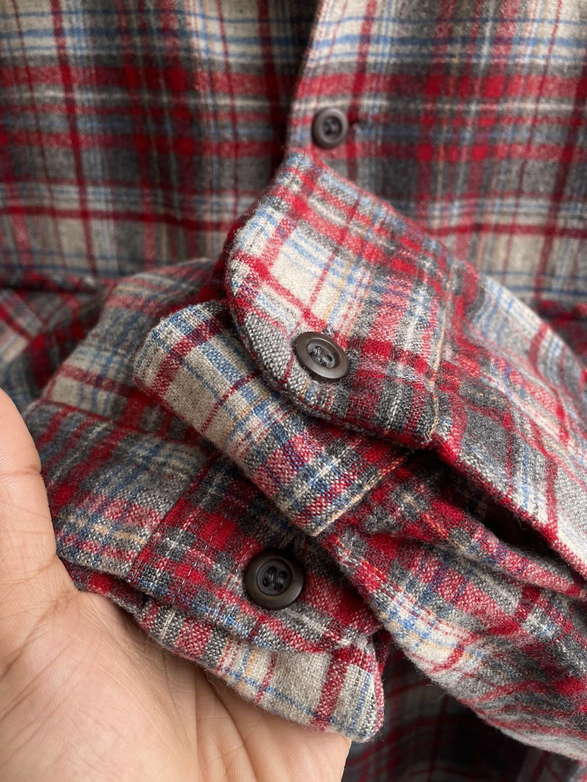 Pendleton Vintage 60's Pendleton Shadow Plaid Button Up Longsleeve Size US L / EU 52-54 / 3 - 6 Thumbnail