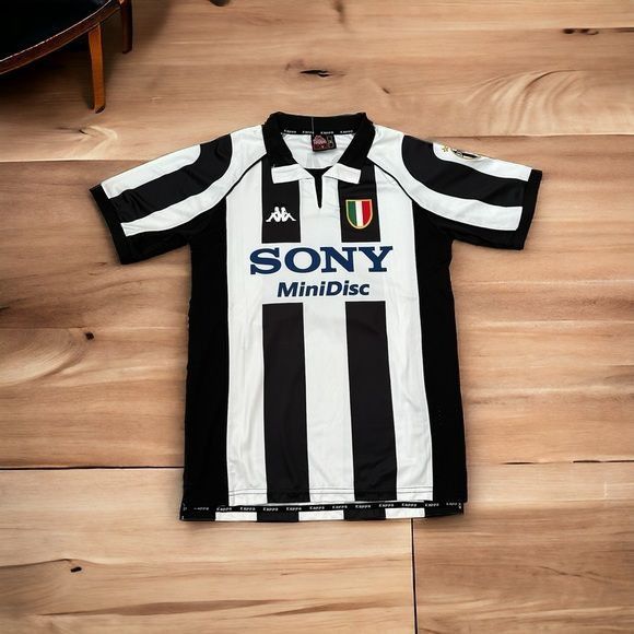 Kappa Zinedine Zidane Juventus 97/98 Home Retro Black Soccer Jerse Size US XL / EU 56 / 4 - 2 Thumbnail