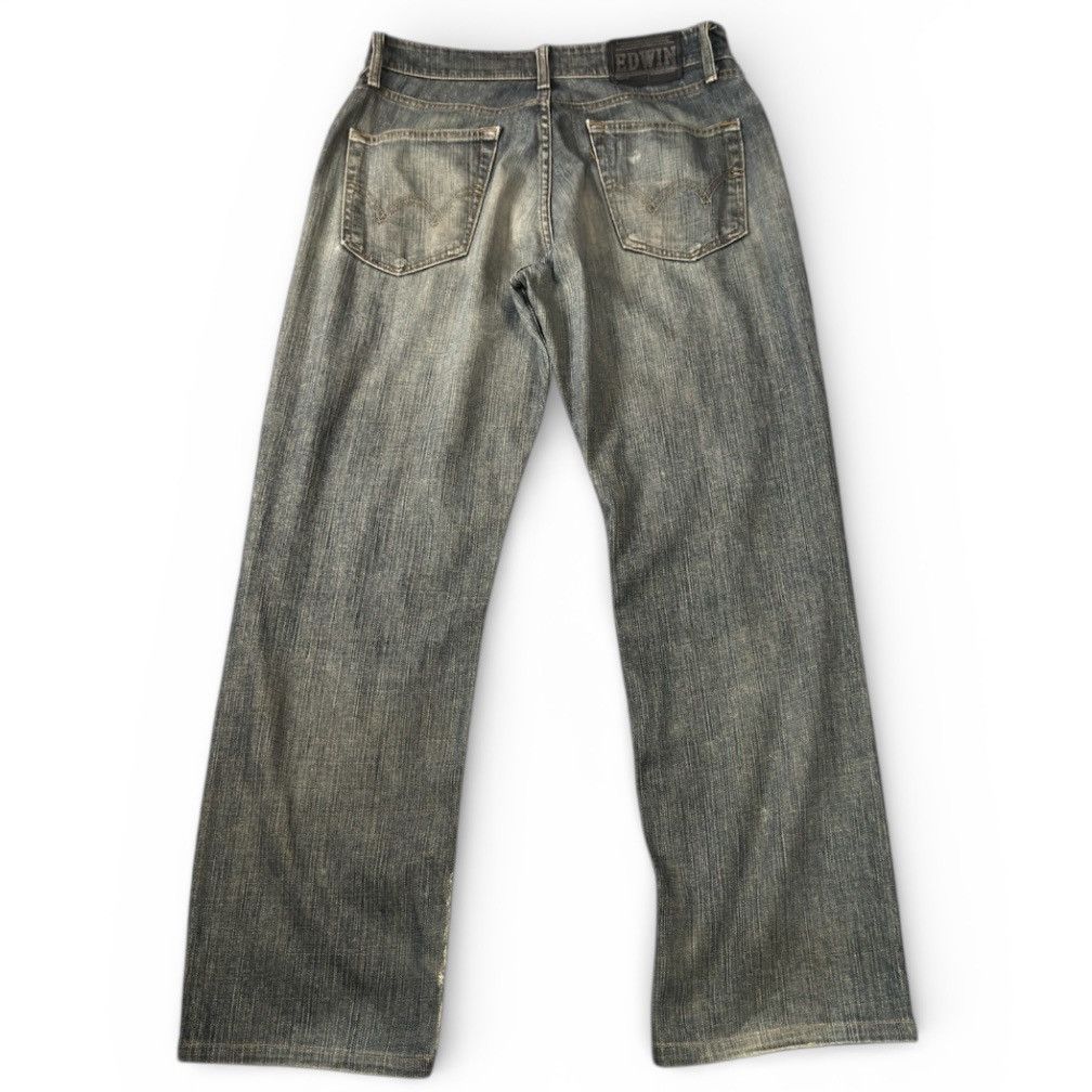 14th Addiction Vintage 90s Edwin 503 Baggy Rusty Japanese Dirty Denim Size US 30 / EU 46 - 2 Thumbnail