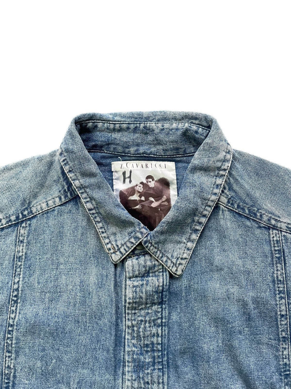 Vintage Vintage Z.Cavaricci Denim Shirt Size US XL / EU 56 / 4 - 3 Thumbnail