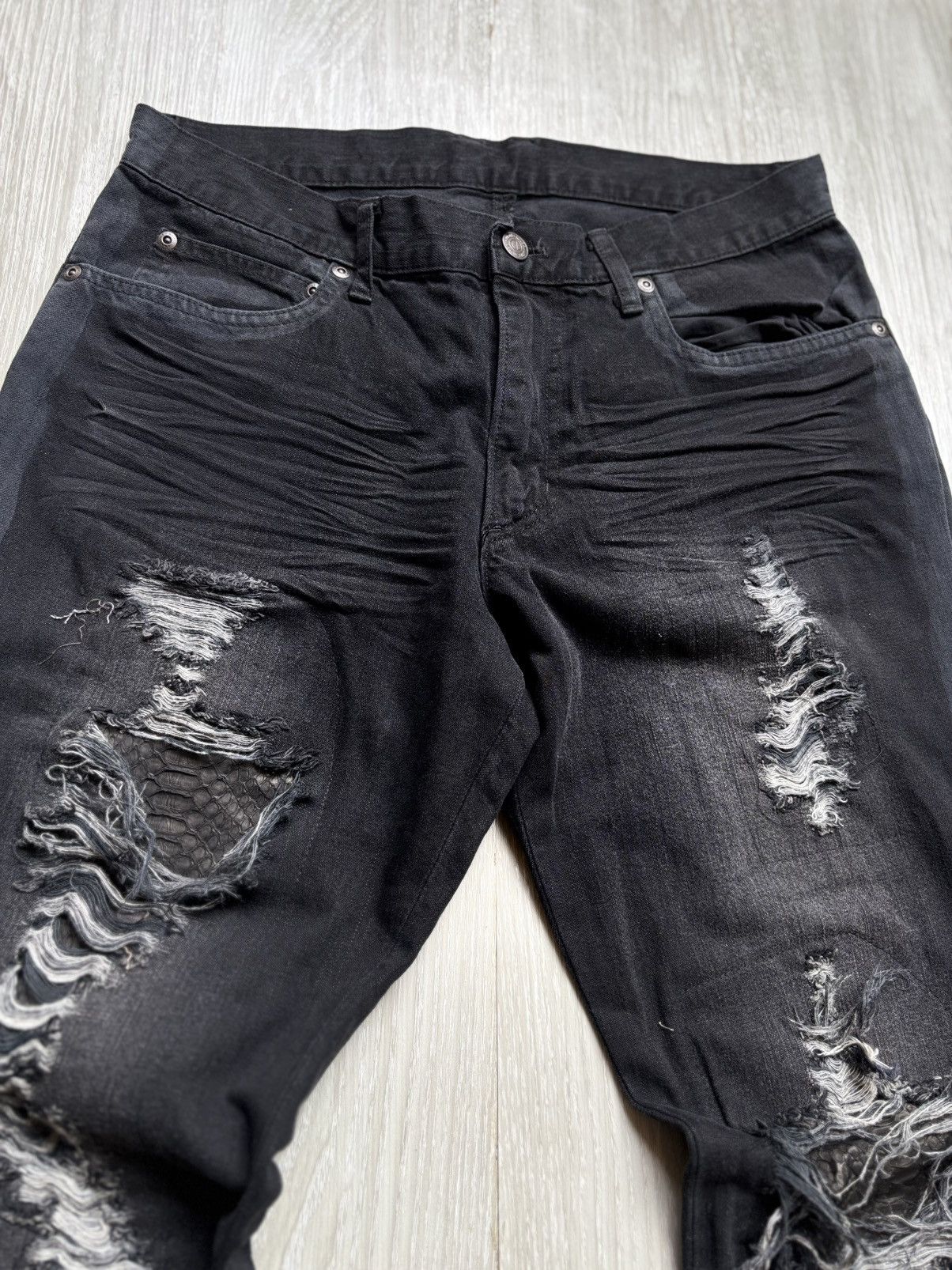 Nicole Club Distressed flare jeans Size US 29 - 2 Thumbnail
