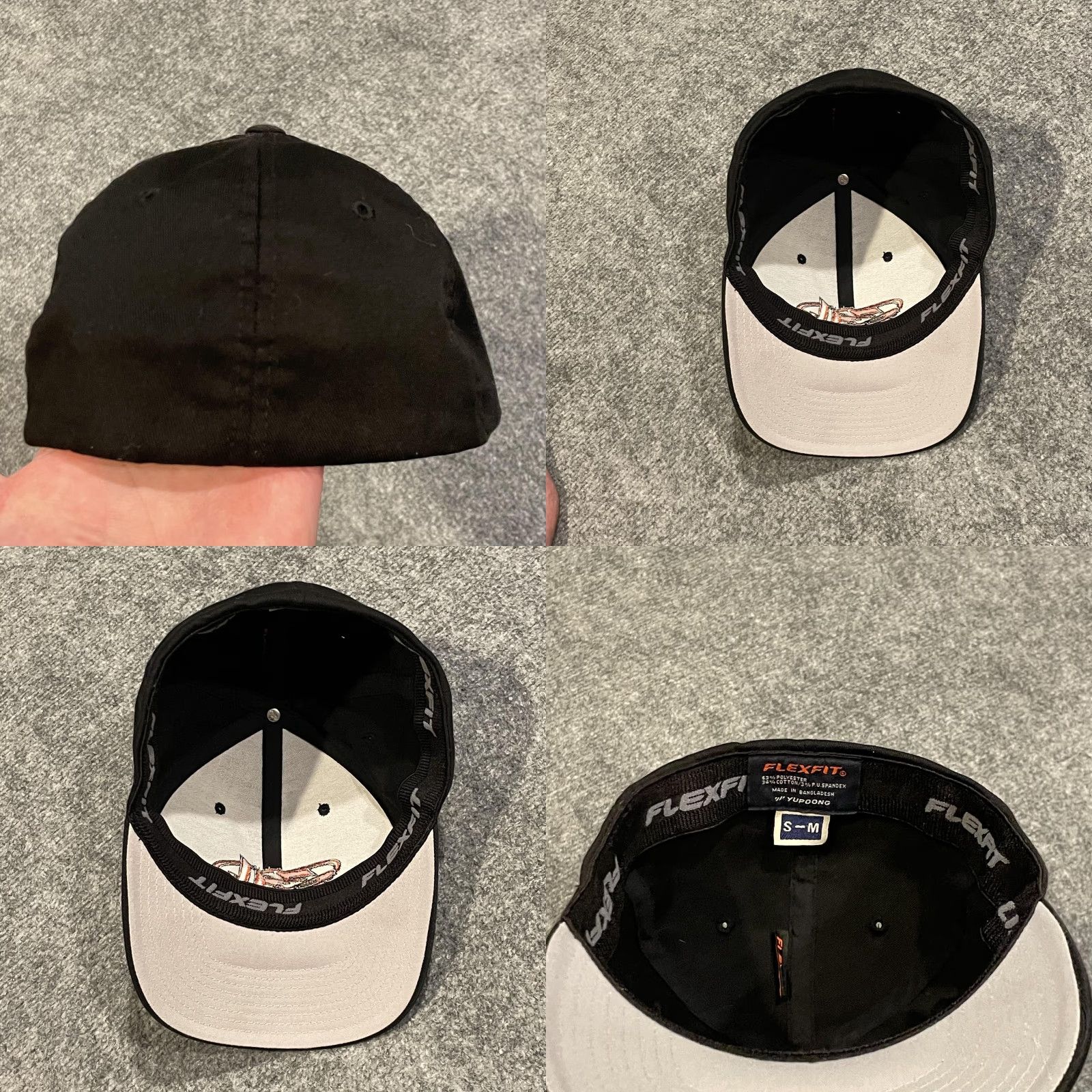 Vintage VINTAGE Flexfit Baseball Cap Mens S/M Black 311 Rock Band Hat Stretch Twill Cap Light Gray Underbrim Orange Logo Men Size ONE SIZE - 8 Thumbnail