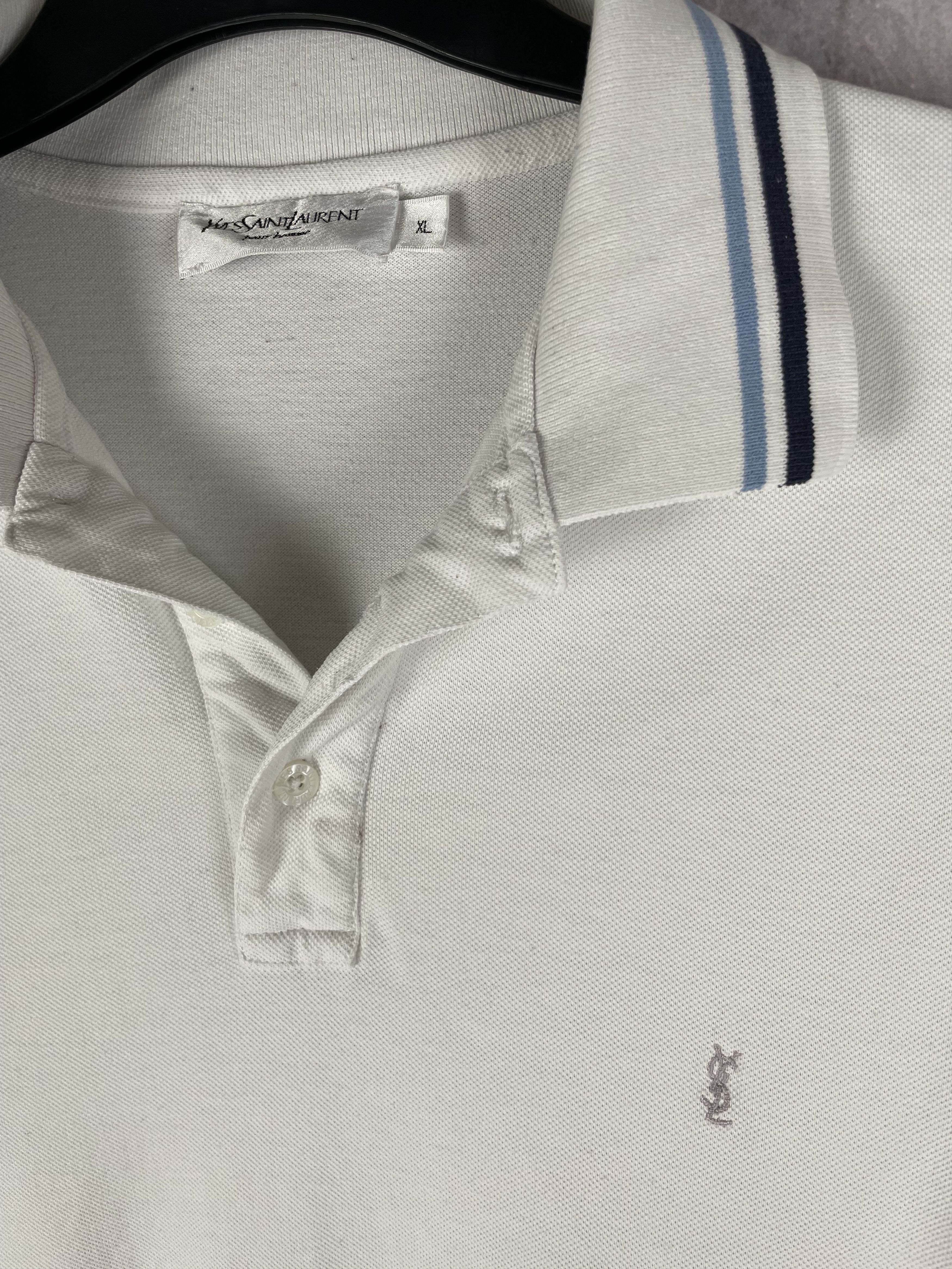 Yves Saint Laurent Yves Saint Laurent vintage polo shirt ysl Size US XL / EU 56 / 4 - 4 Thumbnail