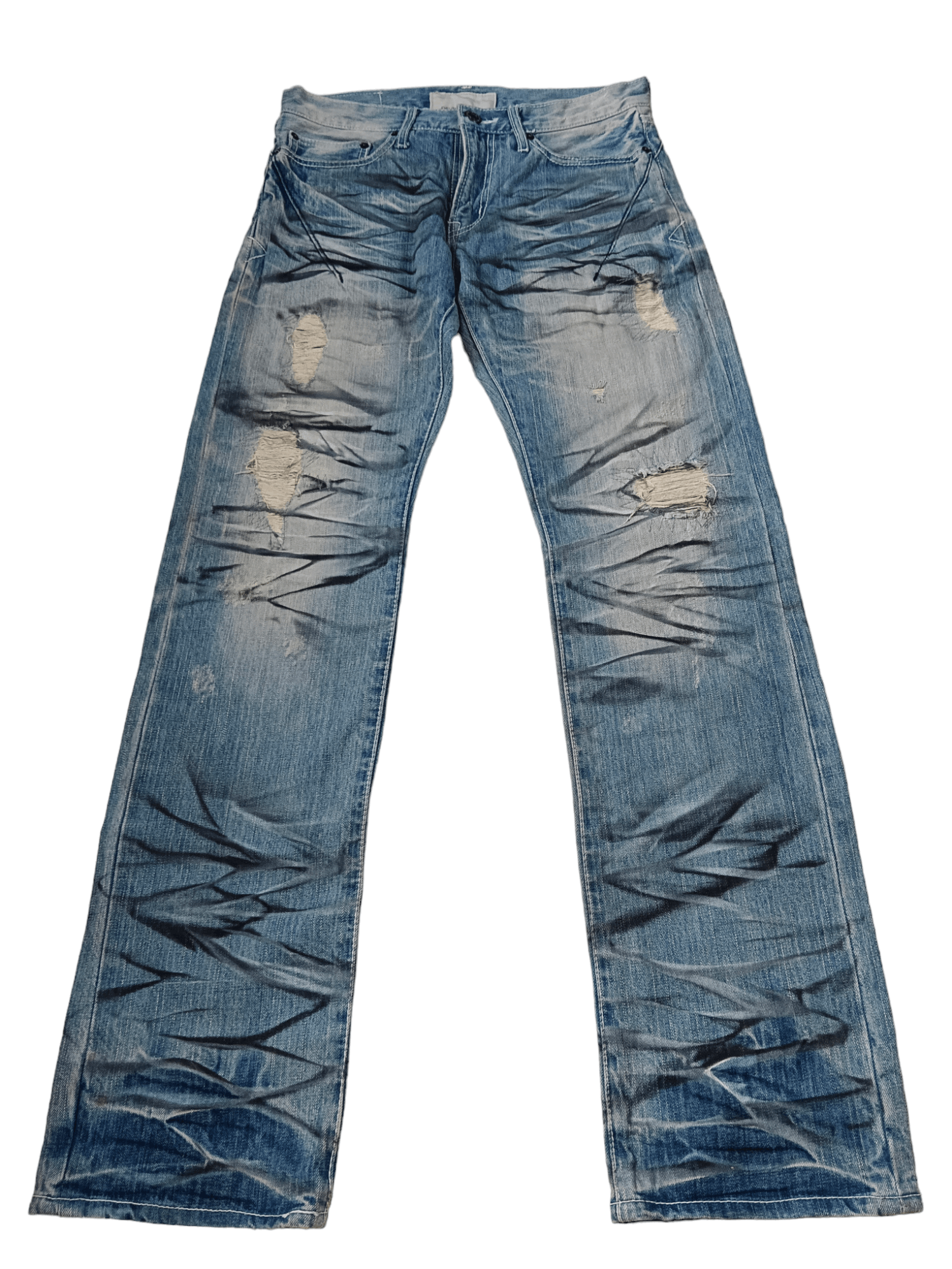 If Six Was Nine × Japanese Brand Neutral Infinity Clawmark Seditionaries Distressed Denim Size US 29 - 1 Thumbnail