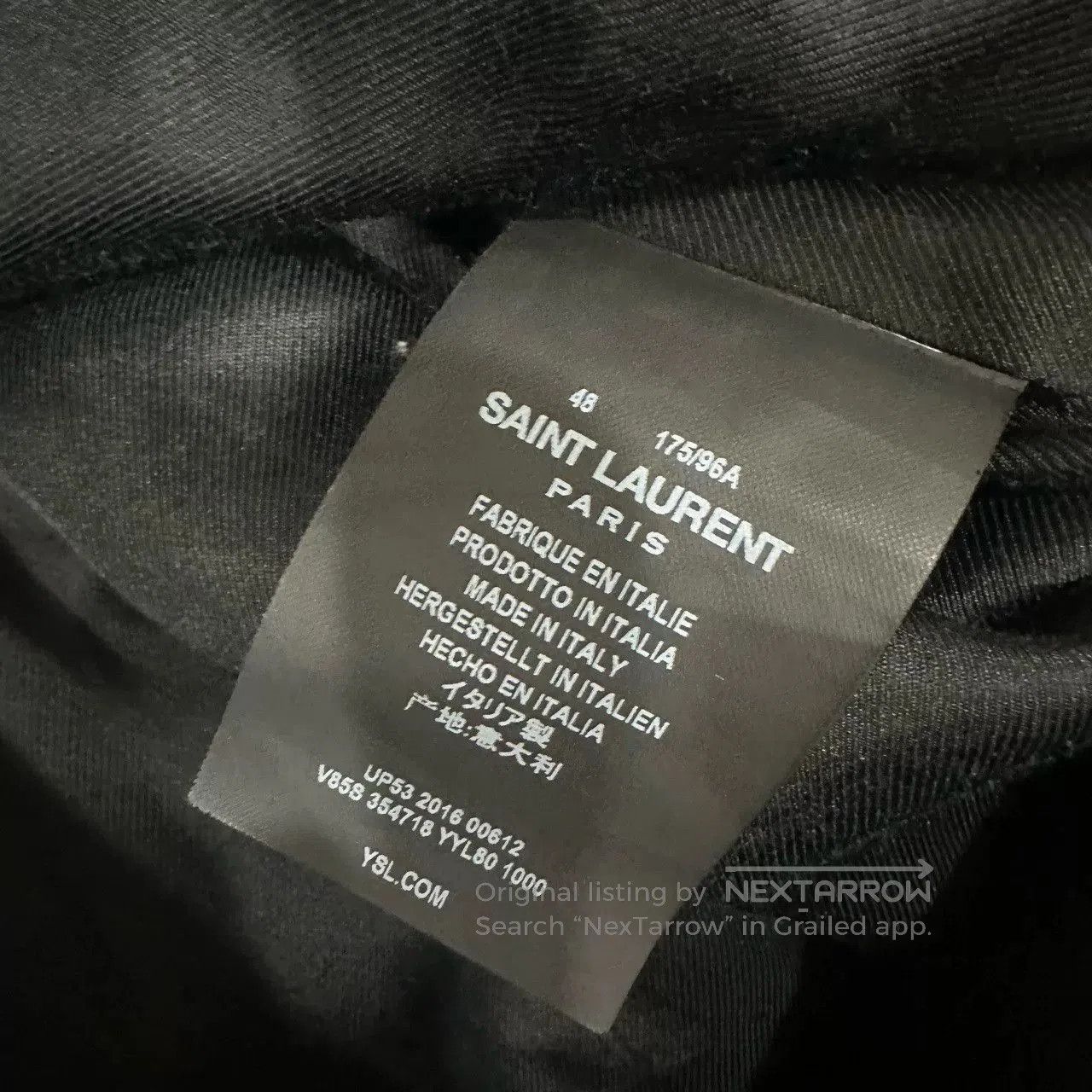 Saint Laurent Paris Saint Laurent Striped Baseball Jacket. Size US M / EU 48-50 / 2 - 6 Thumbnail