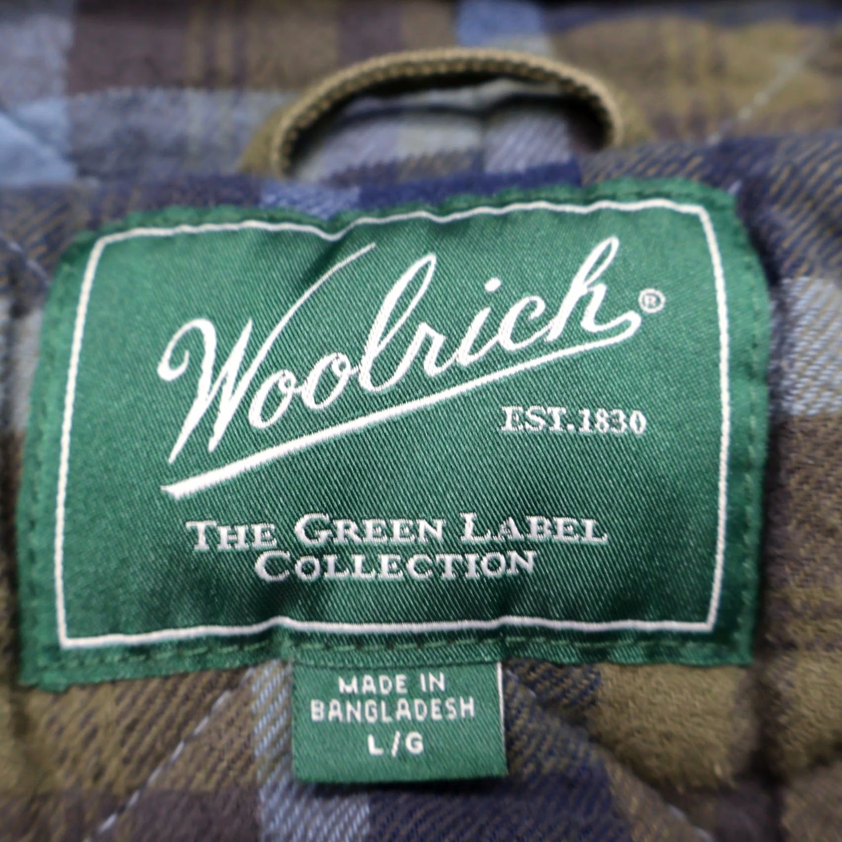 Vintage Woolrich Jacket Mens L Green Canvas Hooded Quilt Lined Rugged Full Zip Work Bomber Coat Size US L / EU 52-54 / 3 - 6 Thumbnail