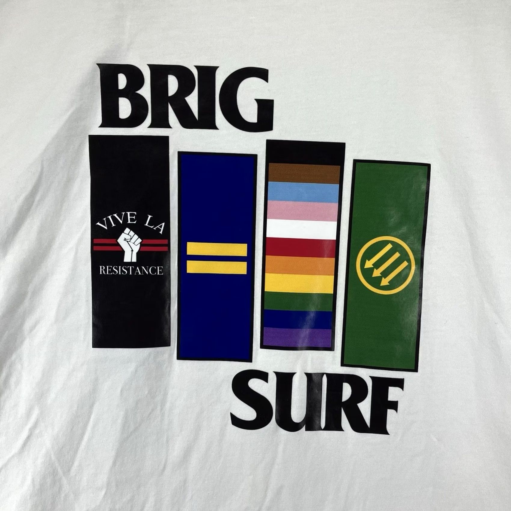 Vintage BRIG T-Shirt Mens Large BLACK FLAG Resistance Equality PRIDE Iron Size US L / EU 52-54 / 3 - 3 Thumbnail