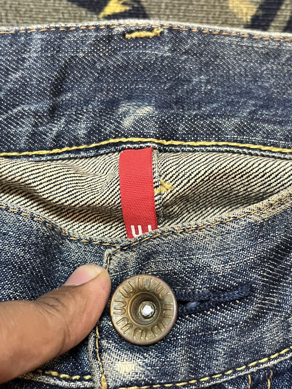 Uniqlo Vintage Uniqlo S002 Mudwash Distressed Denim Size US 34 / EU 50 - 8 Thumbnail