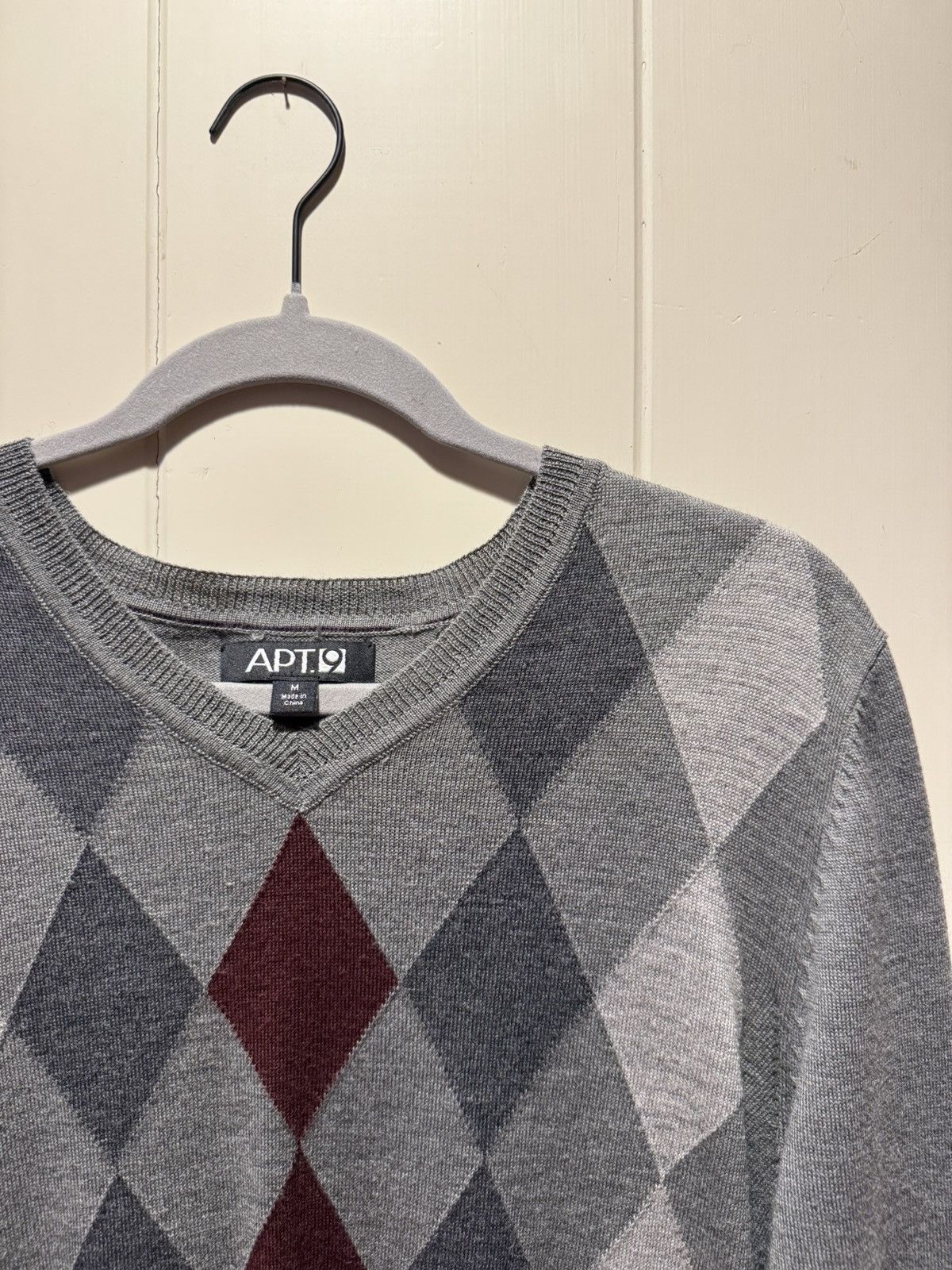 Vintage thrifted argyle sweater Size US M / EU 48-50 / 2 - 2 Thumbnail