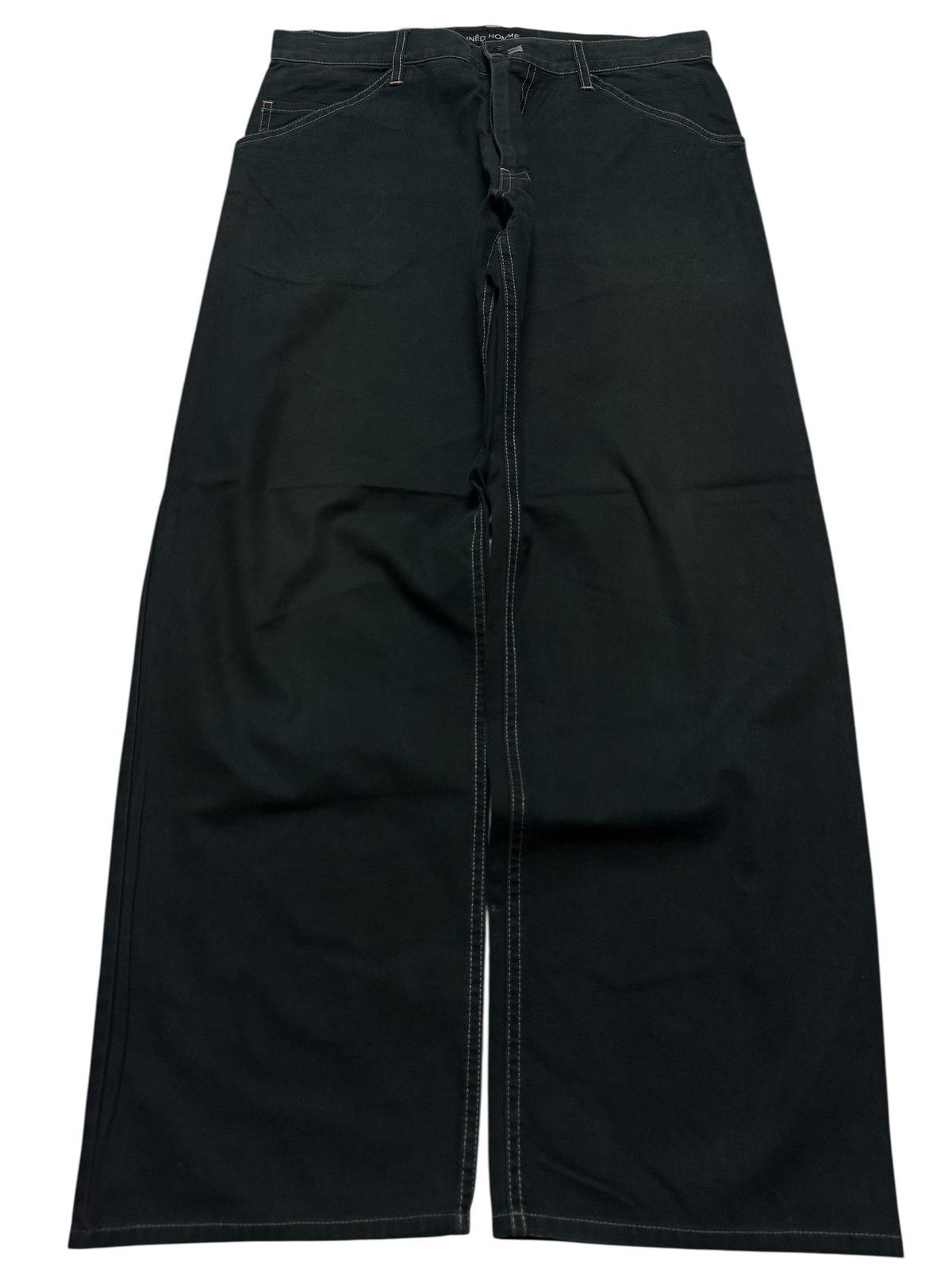 Yohji Yamamoto 💥BAGGY💥YOHJI YAMAMOTO INED HOMME WIDE CASUAL PANTS 90s Size US 29 - 2 Thumbnail