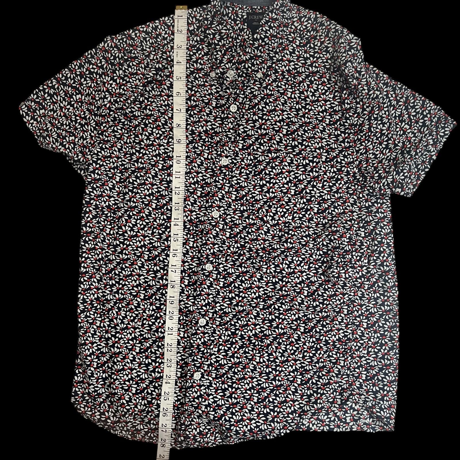 J.Crew J.Crew Men’s Short Sleeve Button-Up Shirt White Floral Print Size US M / EU 48-50 / 2 - 8 Thumbnail