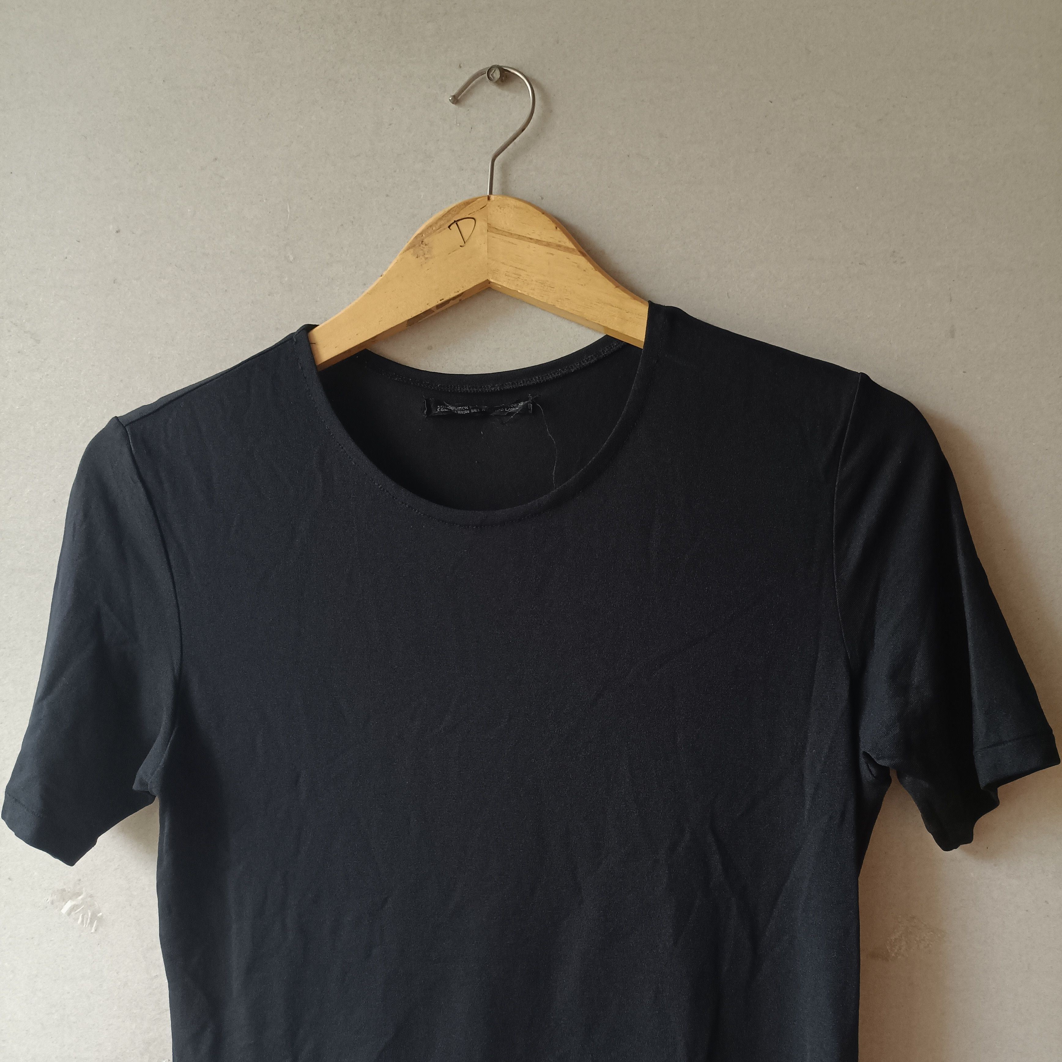Yohji Yamamoto Yohji Yamamoto Black Nylon T-shirt Size S / US 4 / IT 40 - 2 Thumbnail