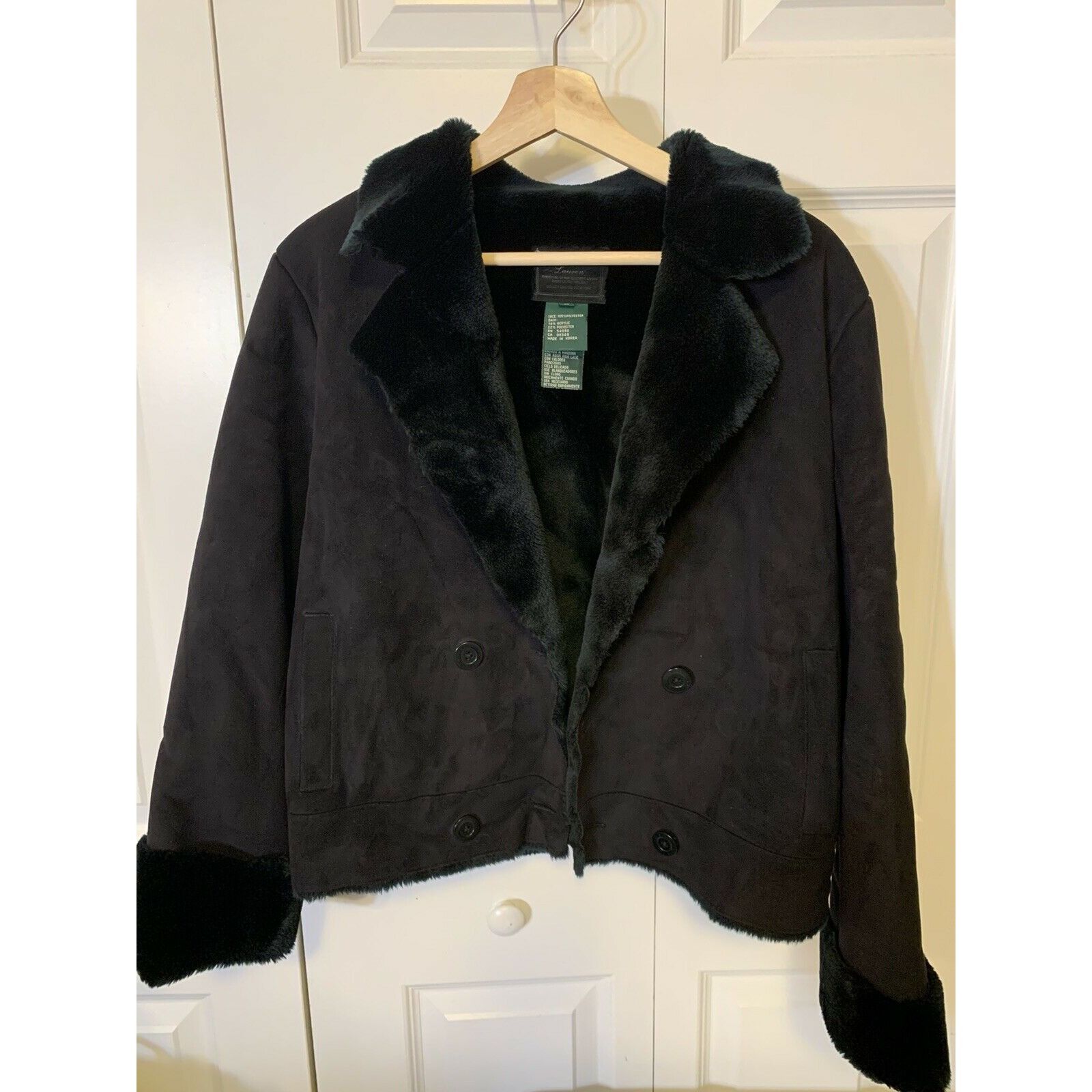 Ralph Lauren Black Label Ralph Lauren Label Black Women’s Plush Jacket faux Shearling Size M / US 6-8 / IT 42-44 - 4 Thumbnail