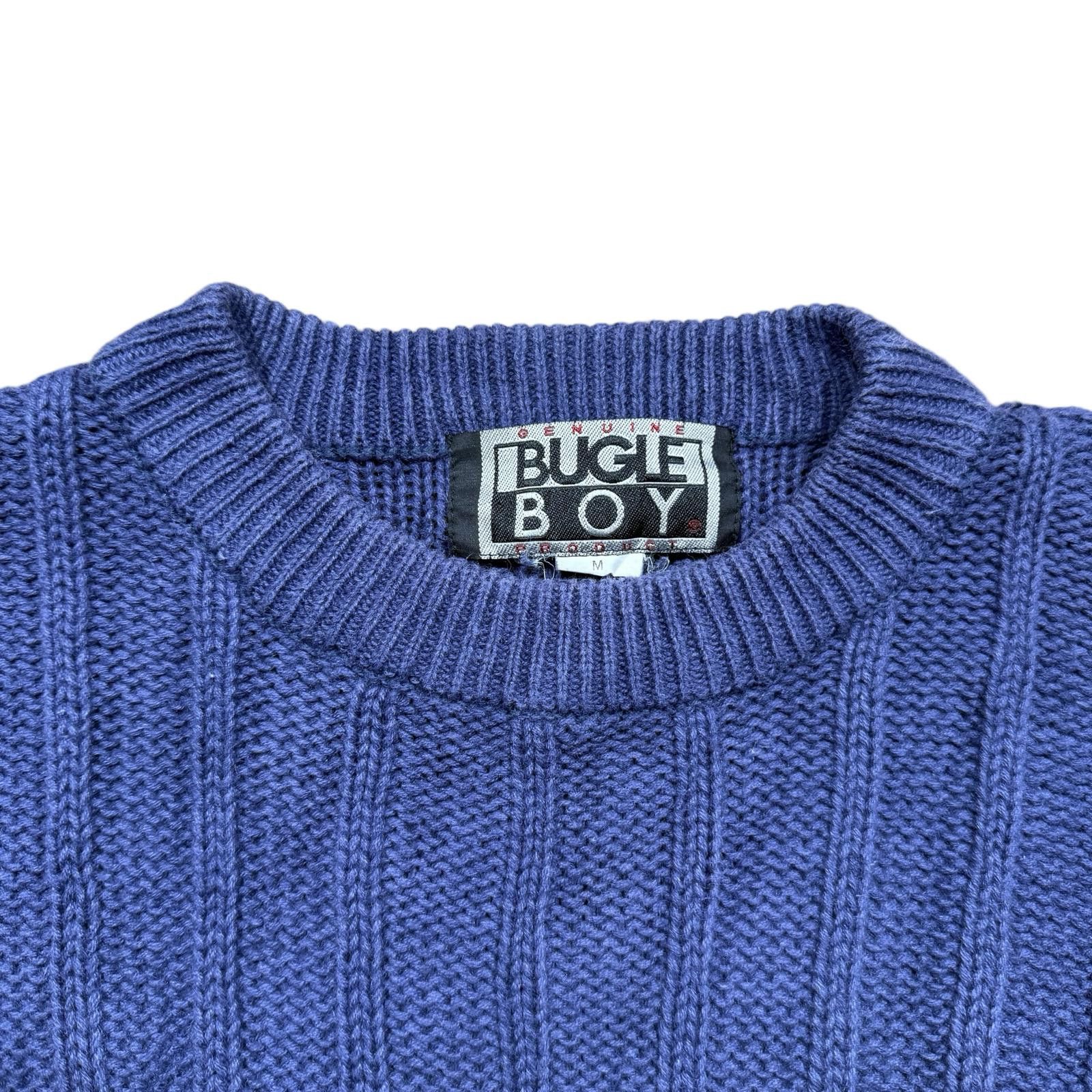 Bugle Boy Vintage Bugle Boy Y2K Navy Ribbed Sweater Size US M / EU 48-50 / 2 - 3 Thumbnail