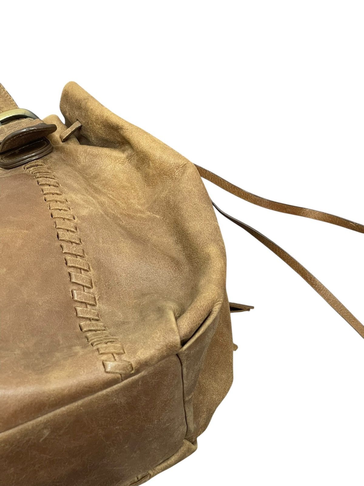 Leather Real Leather Patina Sazaby Japan Tote Shoulder Bag 9🟩 Size ONE SIZE - 16 Thumbnail