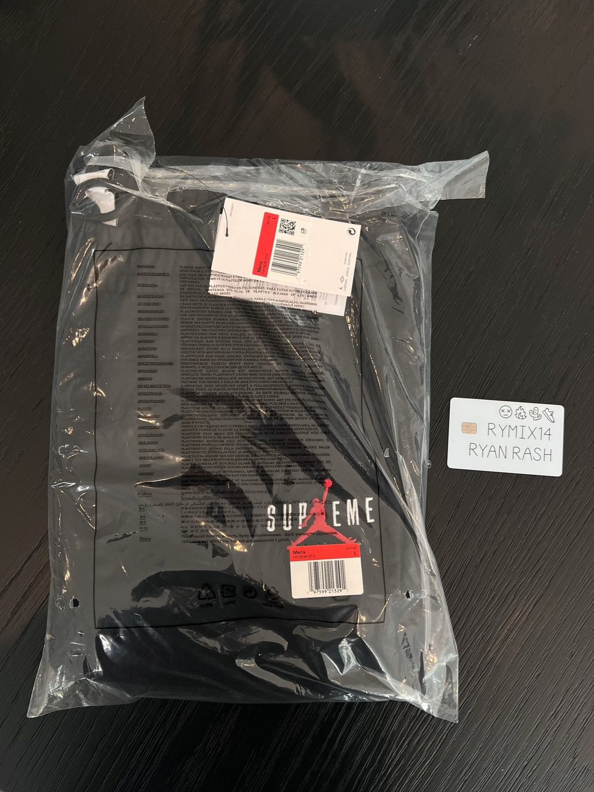 Jordan Brand × Supreme FW24 Supreme x Jordan Sweatpants (Black) LARGE Size US 32 / EU 48 - 1 Thumbnail