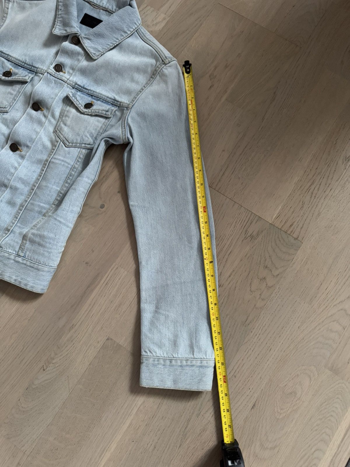 Saint Laurent Paris SAINT LAURENT denim jacket sizes in photos BY TAPE MEASURE Size US XS / EU 42 / 0 - 9 Thumbnail