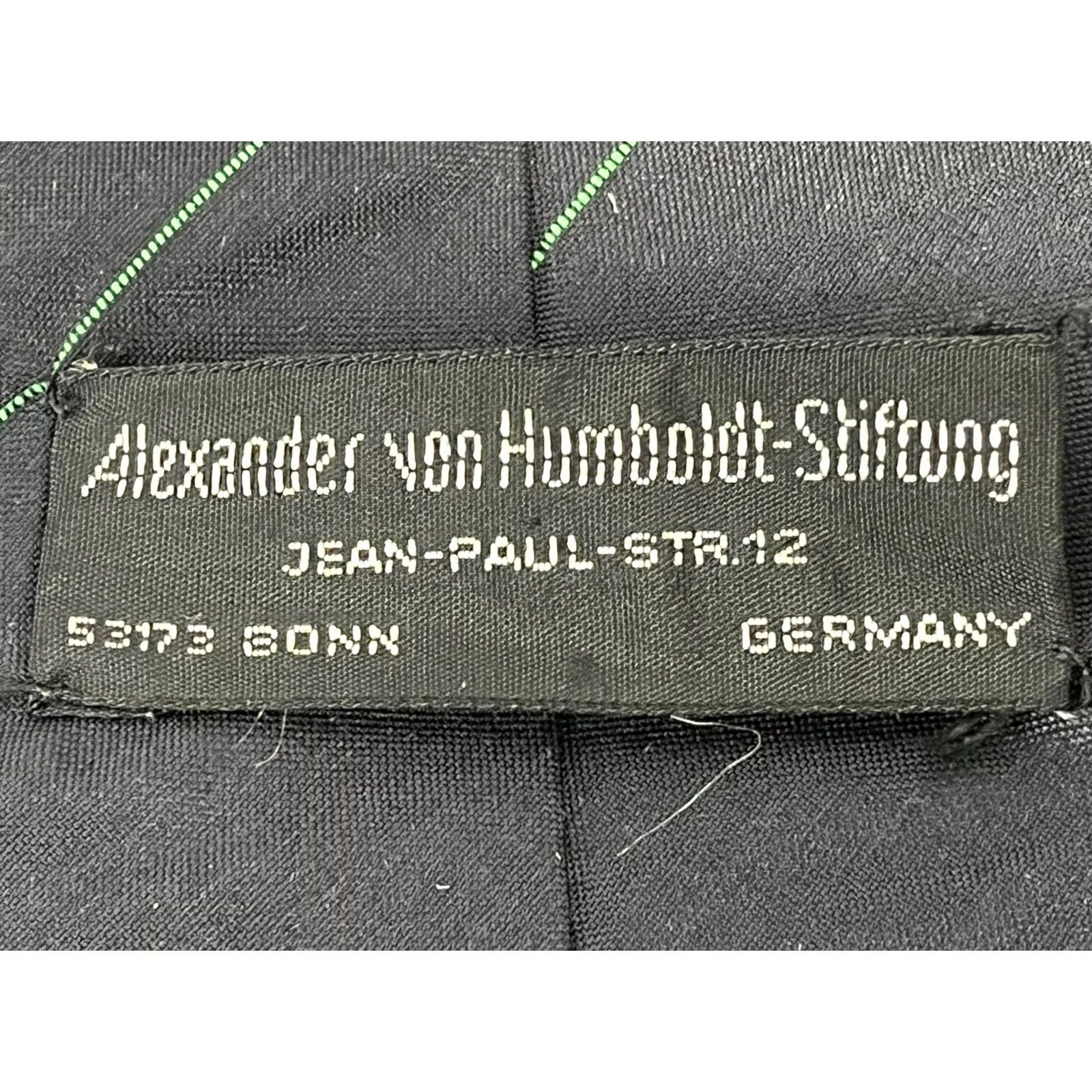 Vintage VINTAGE Alexander Von Humboldt Tie Neck Germany Striped RARE GUC Blue Mens Size ONE SIZE - 4 Thumbnail