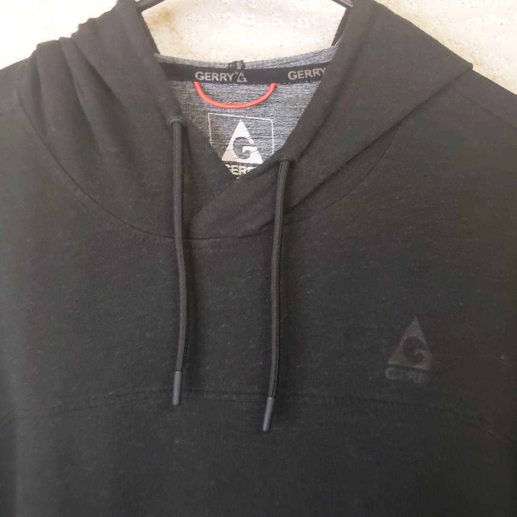 KangaROOS Gerry Hoodie Mens XL Black Long Sleeve Lightweight Kangaroo Pockets Pullover Stretchy Size US XL / EU 56 / 4 - 3 Thumbnail