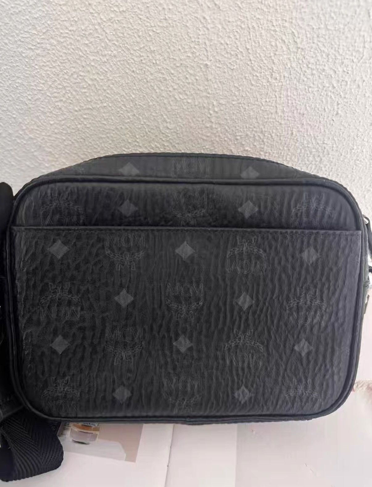 MCM MCM black monogram camera bag J38 Size ONE SIZE - 2 Thumbnail