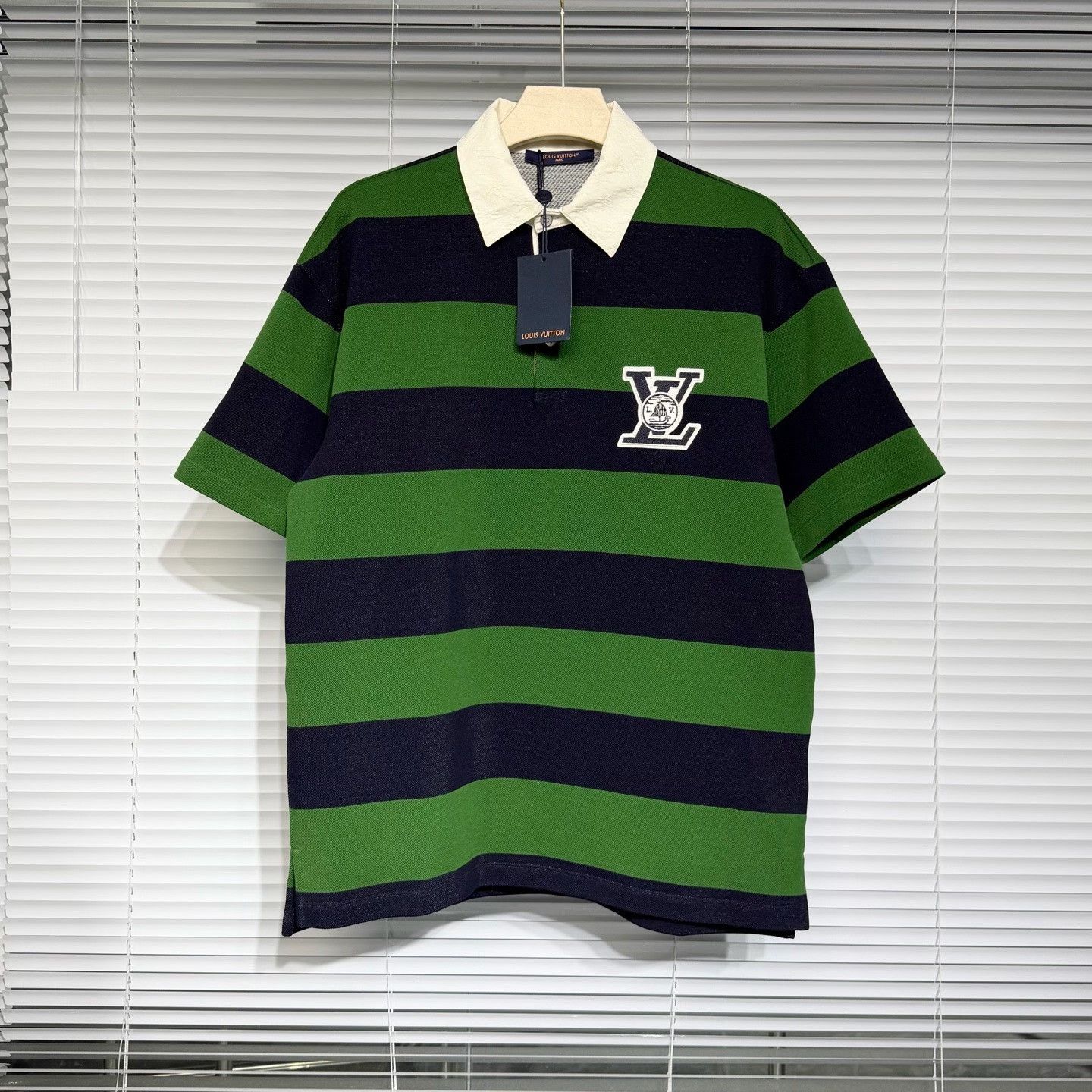 Louis Vuitton LV 2026 Striped Short-Sleeve Polo Shirt Size US L / EU 52-54 / 3 - 1 Thumbnail