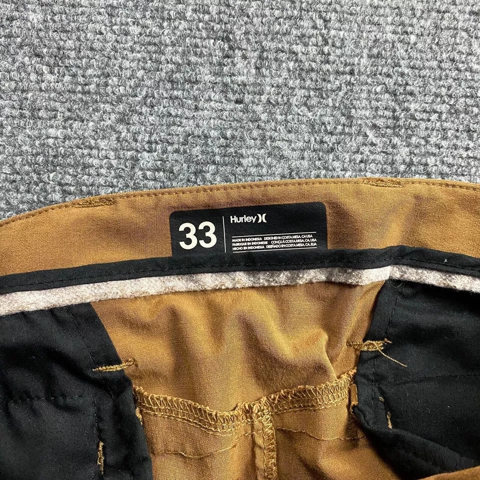 Hurley Hurley Shorts Men's 33 Brown Chino Casual Hook & Eye Size US 33 - 5 Thumbnail