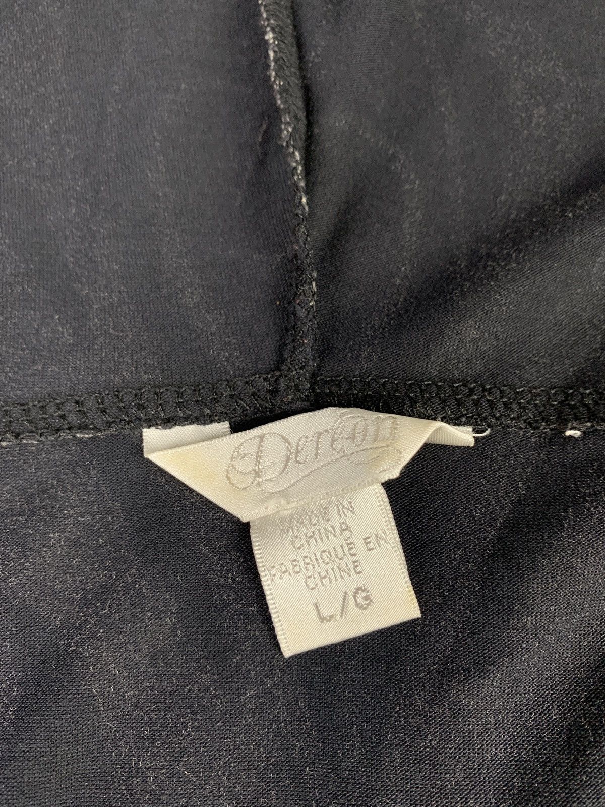 Japanese Brand y2k Dereon Black Grunge Over Print Open Chest Hoodie Size L / US 10 / IT 46 - 9 Thumbnail