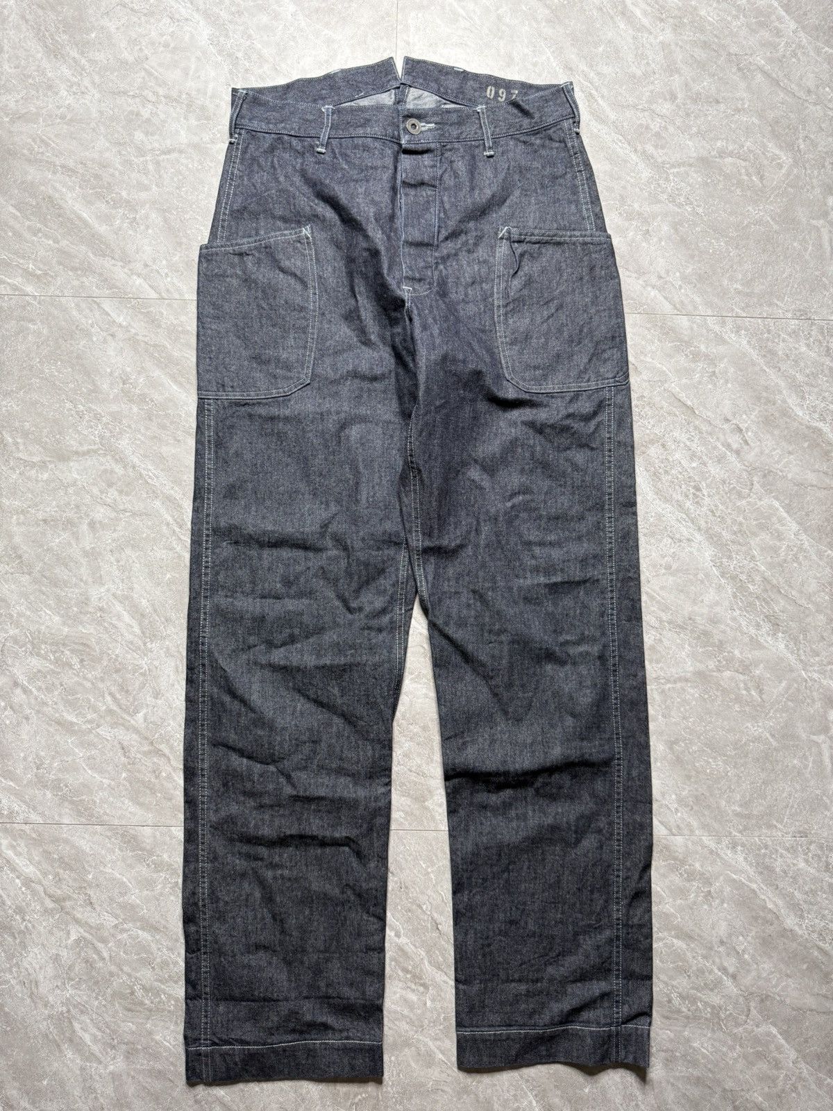 Two Moon Two Moon Japan Cinch Back 097 Denim Pants Size US 30 / EU 46 - 1 Thumbnail
