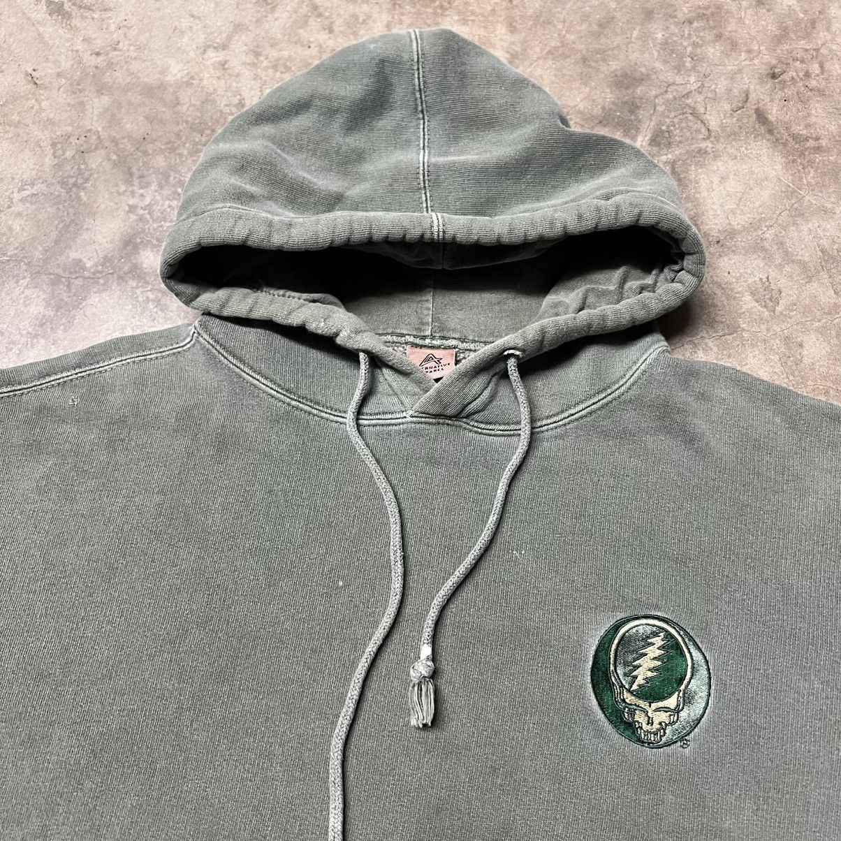 Band Tees × Grateful Dead × Vintage Vintage Grateful Dead Distressed Embroidery Hoodie Sweater Size US M / EU 48-50 / 2 - 1 Thumbnail