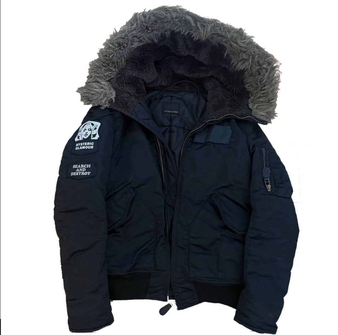 Hysteric Glamour Hysteric glamour fur hood bomber Size S / US 4 / IT 40 - 1 Thumbnail