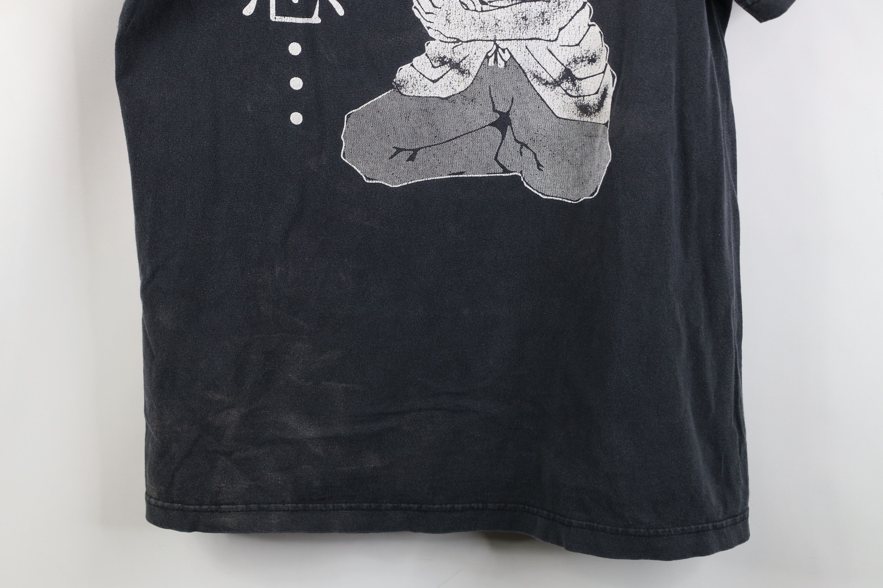 Vintage Vintage Thrashed No Thoughts Chinese Sensei T-Shirt Black Size US M / EU 48-50 / 2 - 3 Thumbnail