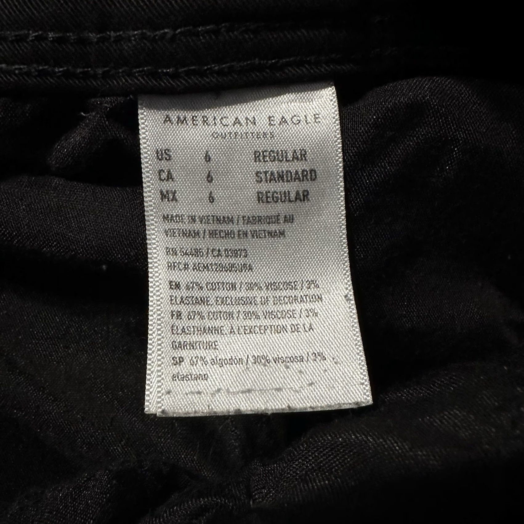 American Eagle Outfitters American Eagle Outfitters Pants Womens 6 Regular 28x30 Bootcut Chino Black Y2K Black Size 28" / US 6 / IT 42 - 5 Thumbnail