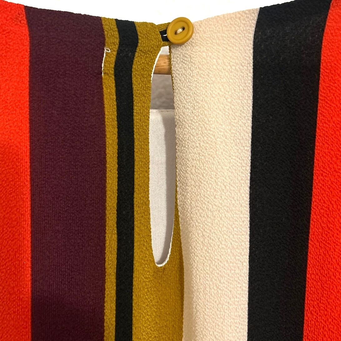 Vintage Moa Moa 70's Vibe Lined Striped Sleeveless Maxi Dress Size M / US 6-8 / IT 42-44 - 7 Thumbnail