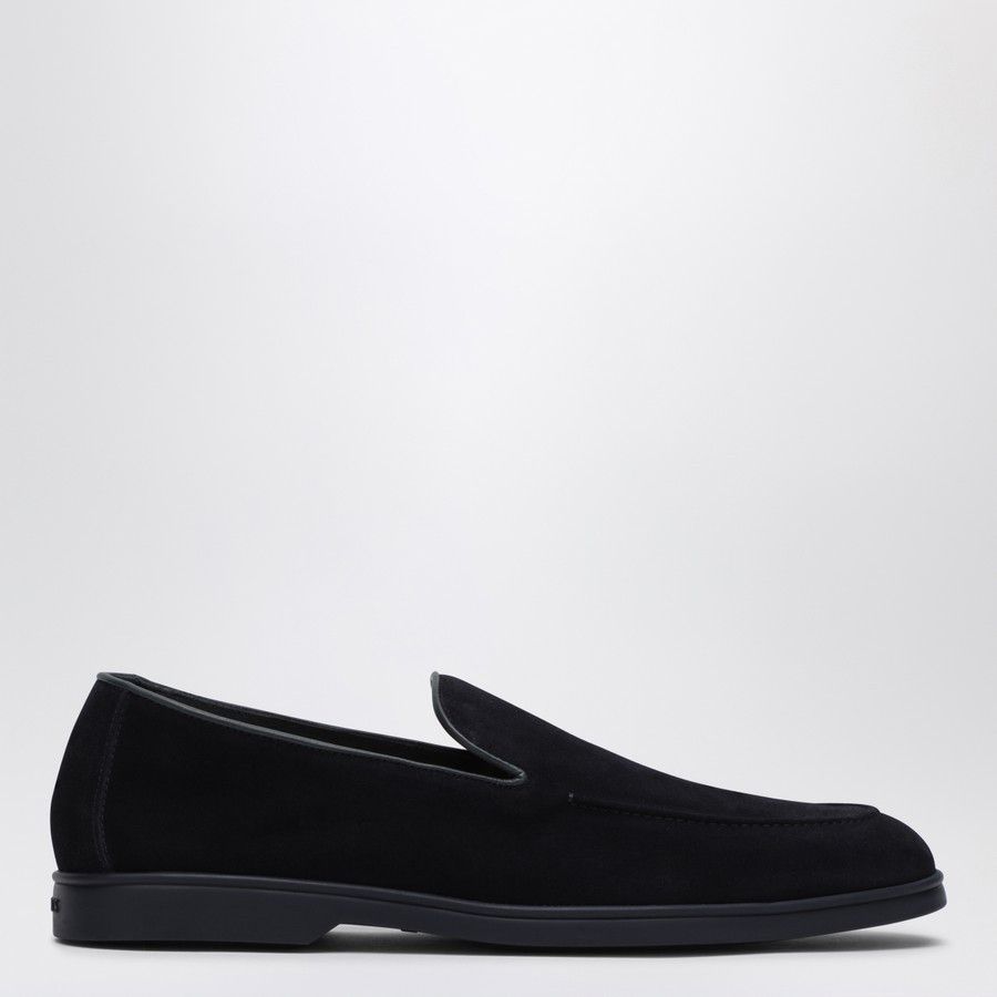 Doucal's o1d2blof0225 Loafers in Navy Blue Size US 10.5 / EU 43-44 - 2 Thumbnail