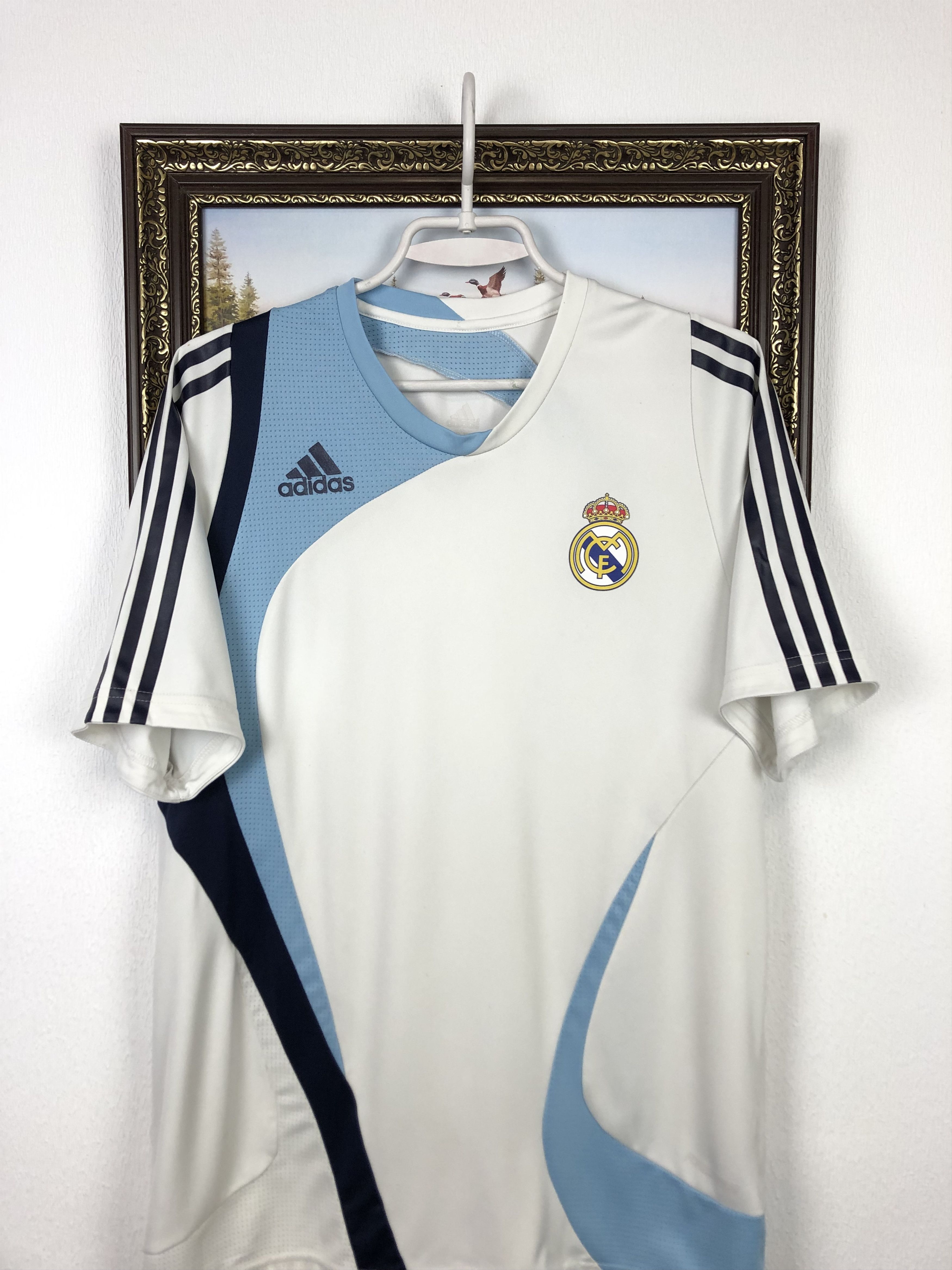 Adidas Vintage Adidas Real Madrid Football Shirt Soccer Tee Hype Size US M / EU 48-50 / 2 - 2 Thumbnail