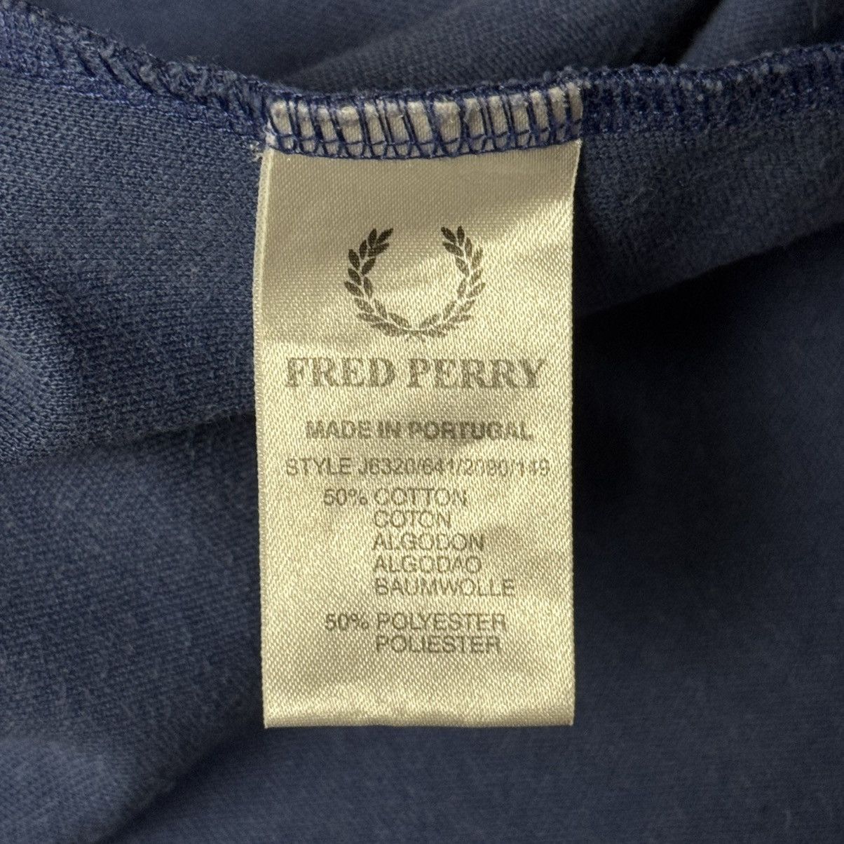 Fred Perry Fred Perry Men’s Hoodie Full Zip Big Logo Fred Blue Size:M Size US M / EU 48-50 / 2 - 6 Thumbnail