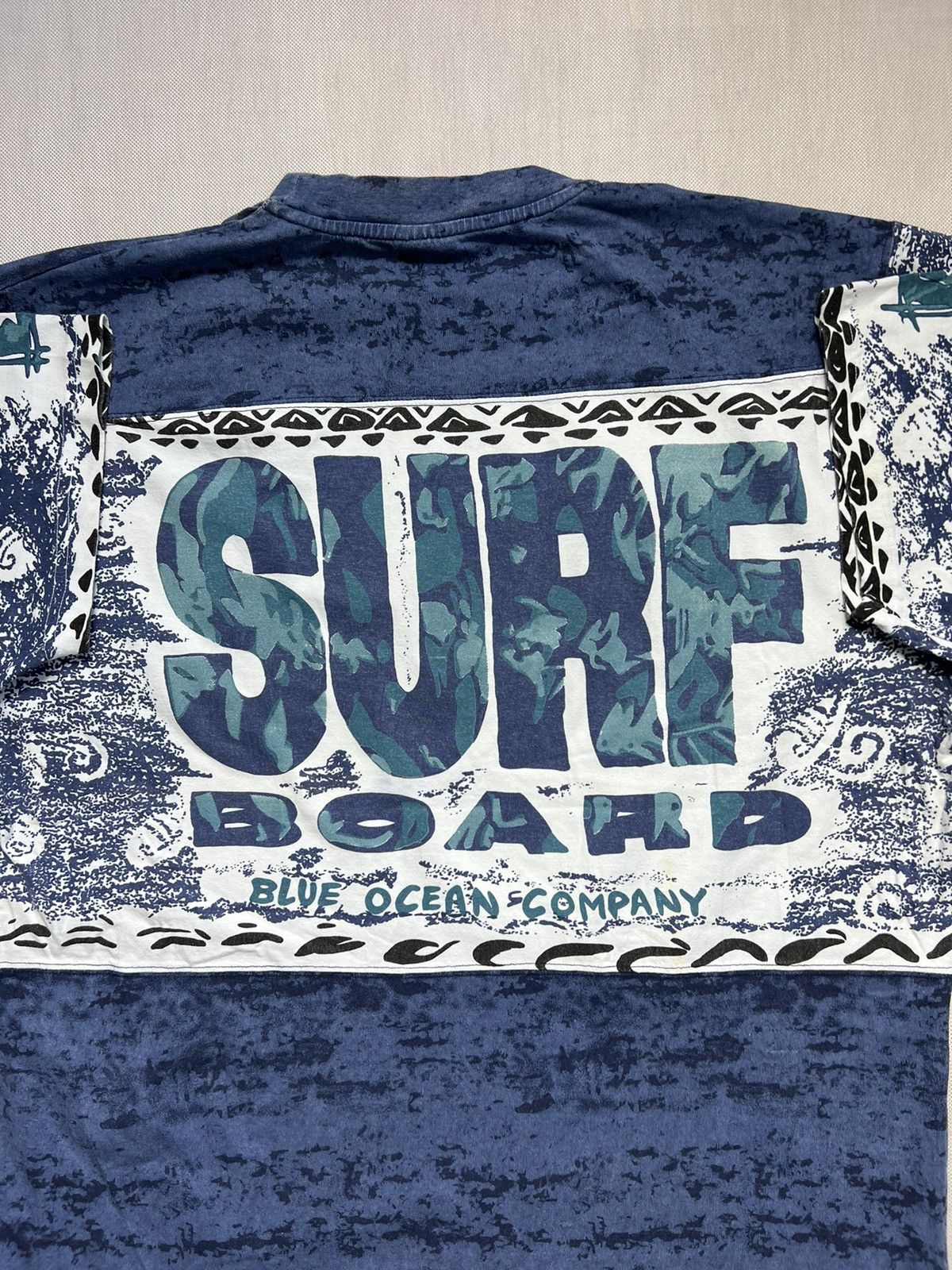 Vintage Tshirt Surf Tribe Board Blue Ocean Company Vintage 90’s Size US XL / EU 56 / 4 - 5 Thumbnail