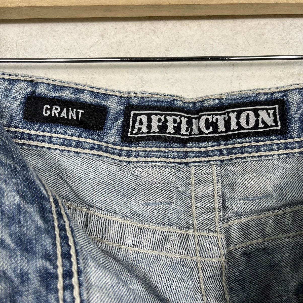 Affliction Vintage Affliction Embroidery Logo Denim Jeans Size US 32 / EU 48 - 19 Thumbnail