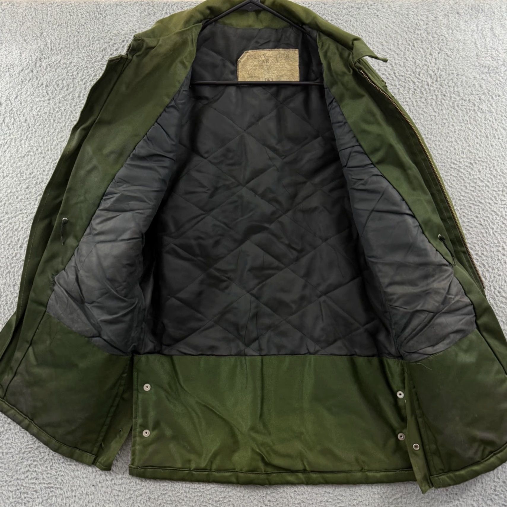 Vintage VINTAGE Army Parka Jacket Men’s Small Green Full Zip 70s Military Talon Size US S / EU 44-46 / 1 - 6 Thumbnail