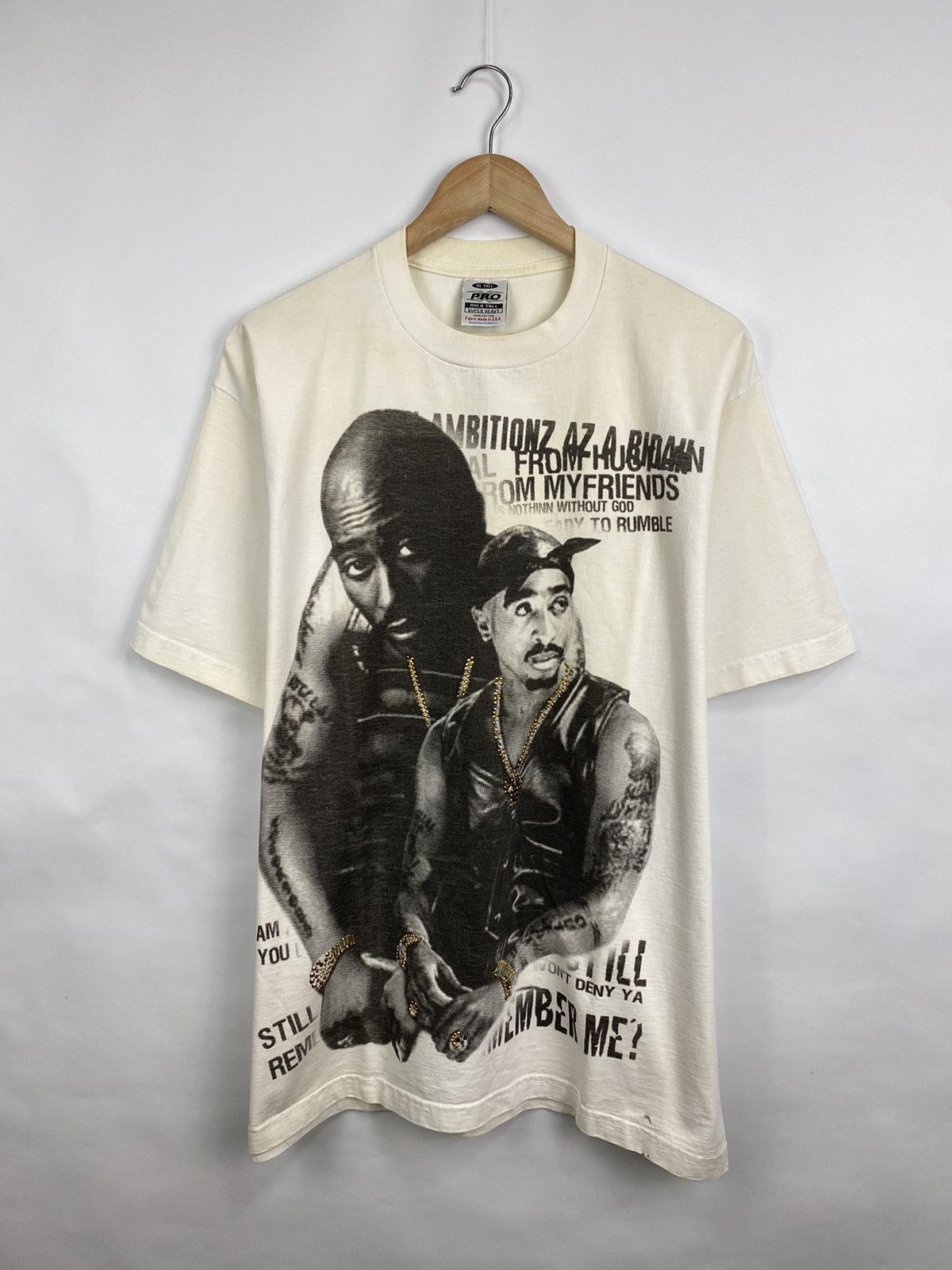 Band Tees × Rap Tees 🇺🇸 Vintage 90s Tupac Shakur Rap Makaveli T-Shirt retro Size US XL / EU 56 / 4 - 3 Thumbnail