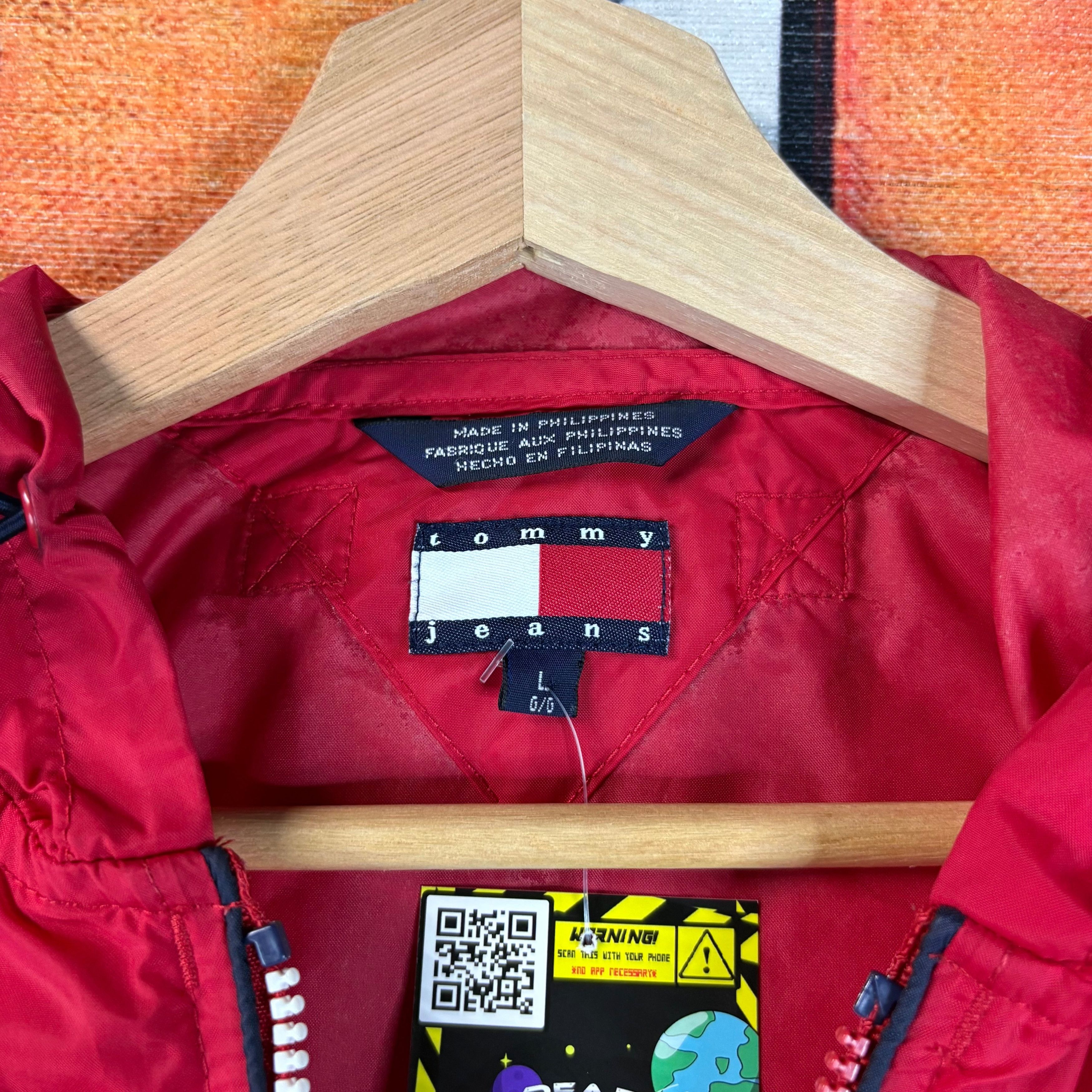 Tommy Hilfiger Vintage 90s Tommy Hilfiger Jeans WindBreaker Jacket Youth L Size US S / EU 44-46 / 1 - 2 Thumbnail