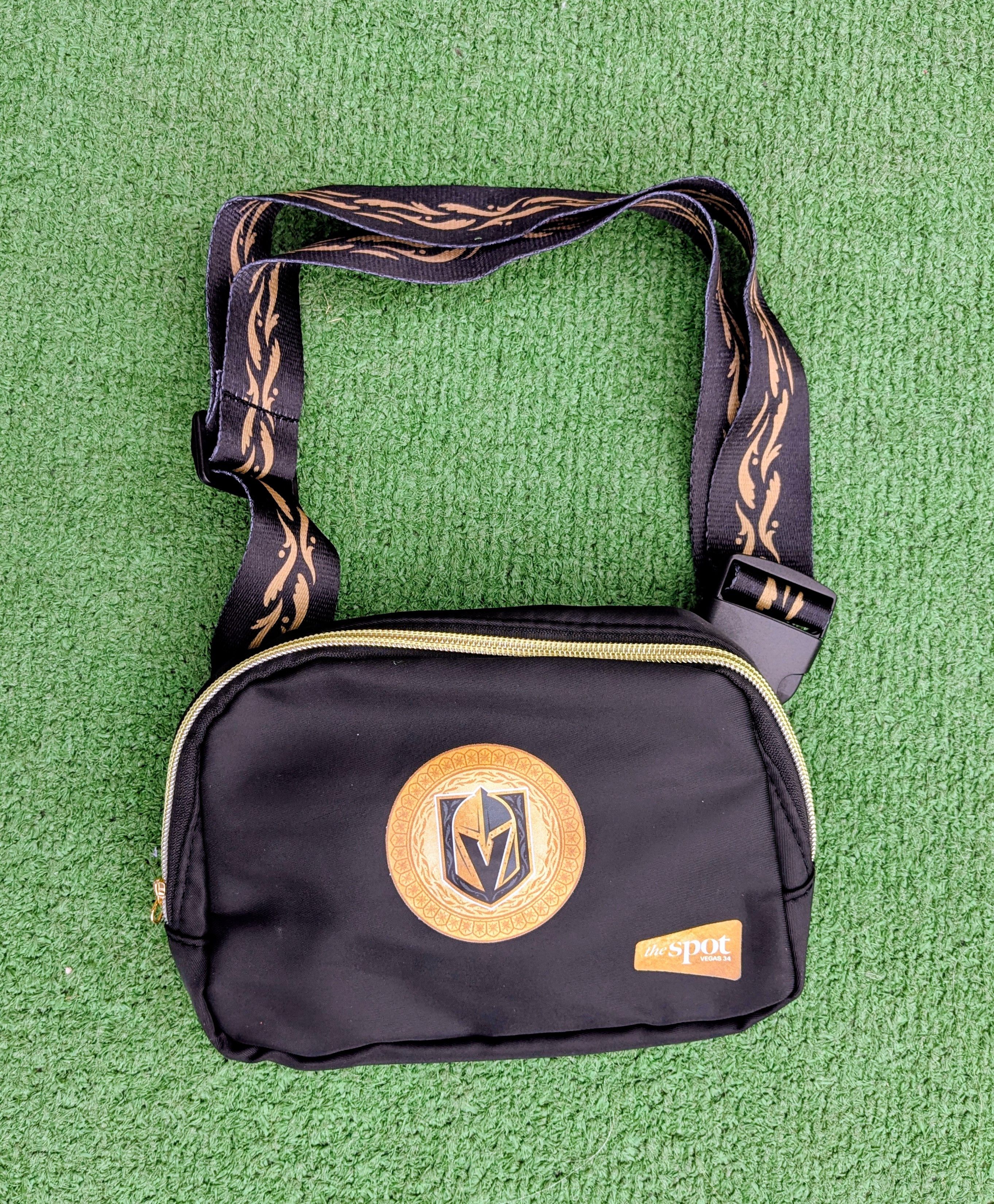 Other Vegas Golden Knights VGK Crossbody Zipper Adj Accessory Bag Size ONE SIZE - 1 Thumbnail