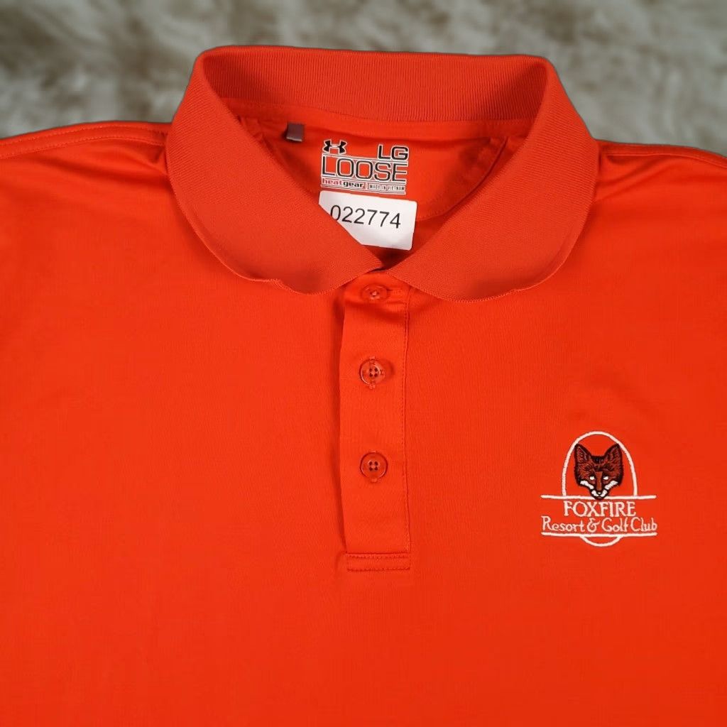 Under Armour Under Armour Polo Shirt Mens L Orange HeatGear Golf Casual Short Sleeve Polo Shirt Size US L / EU 52-54 / 3 - 1 Thumbnail
