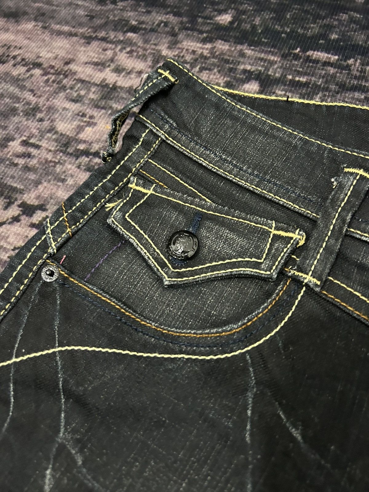 Japanese Brand japanese Rush Hour Wash Flare Jeans Size US 29 - 8 Thumbnail