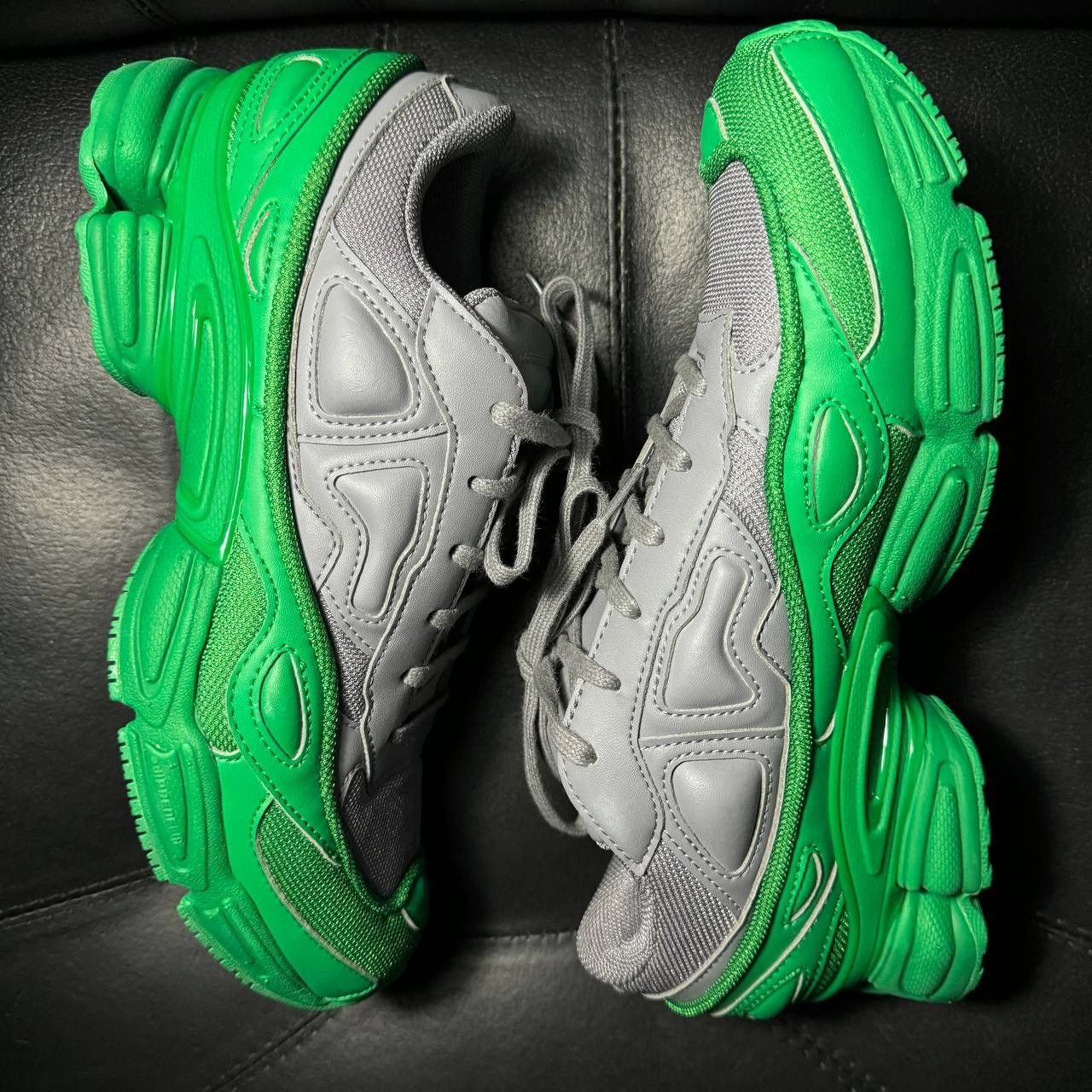 Adidas × Raf Simons Adidas Raf Simons ozweego Green Gray Size US 7.5 / EU 40-41 - 4 Thumbnail