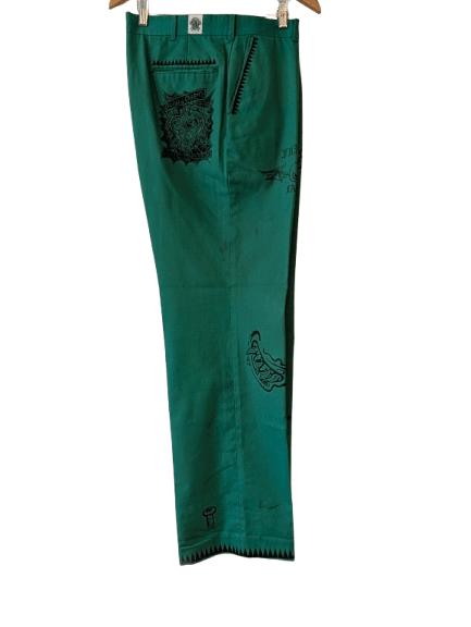 Japanese Brand × Vintage FUNNY FARM X BOUNDARY WATERS TATTOOED PANTS Size US 36 / EU 52 - 9 Thumbnail