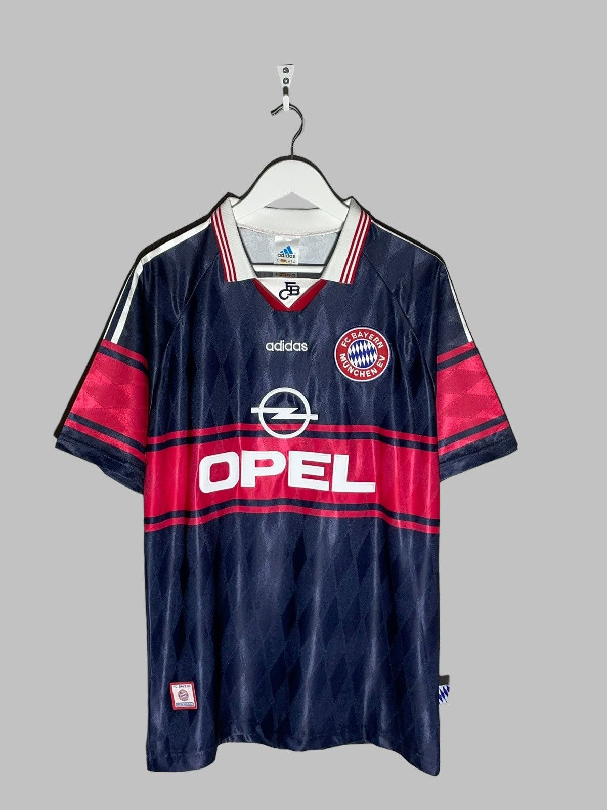 Adidas × Vintage Bayern Munchen Adidas 1997/99 Home VIN Football Shirt Size US XL / EU 56 / 4 - 1 Thumbnail