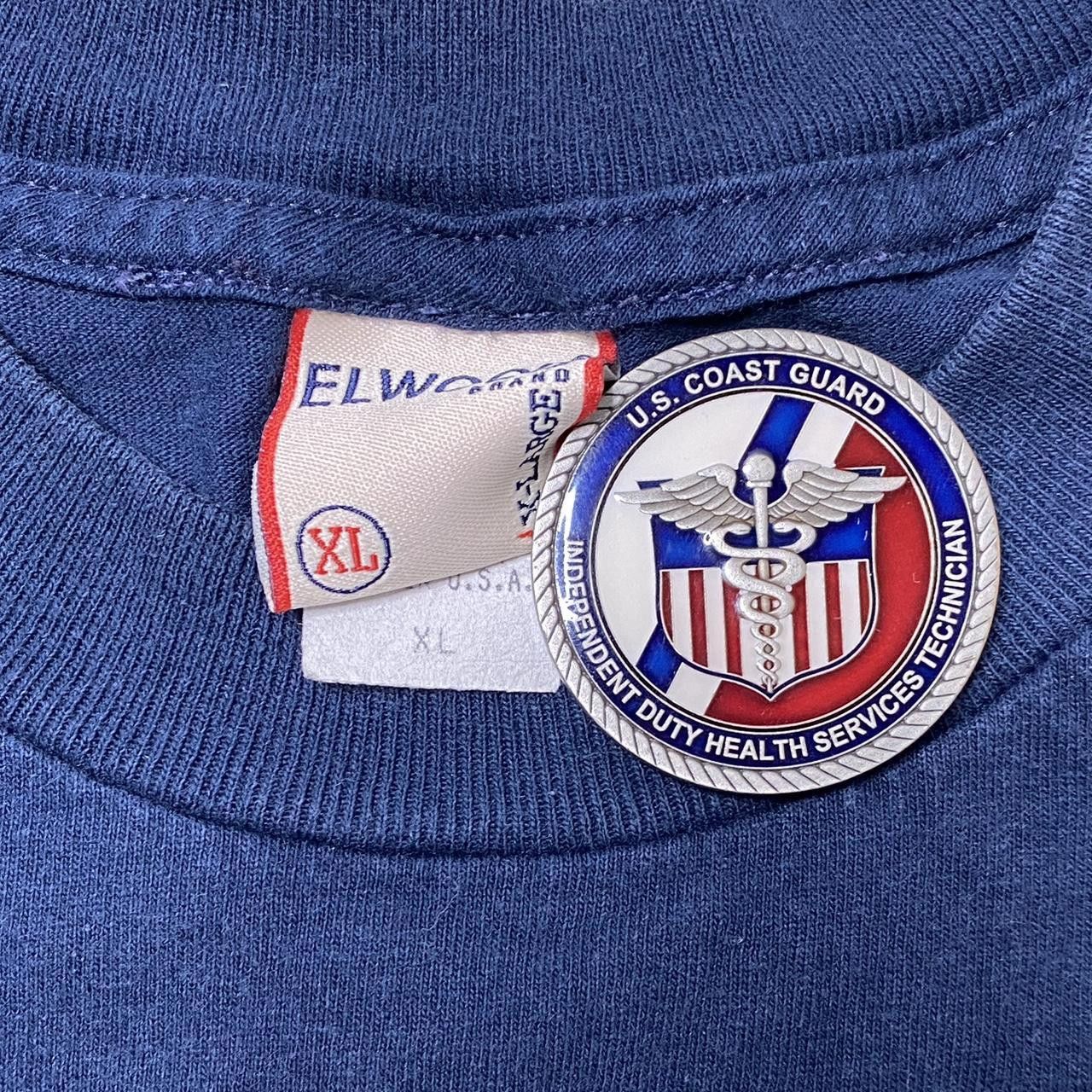 Elwood Vintage Elwood Denim Co. Box Logo Navy Blue Tee Size XL Size US XL / EU 56 / 4 - 3 Thumbnail